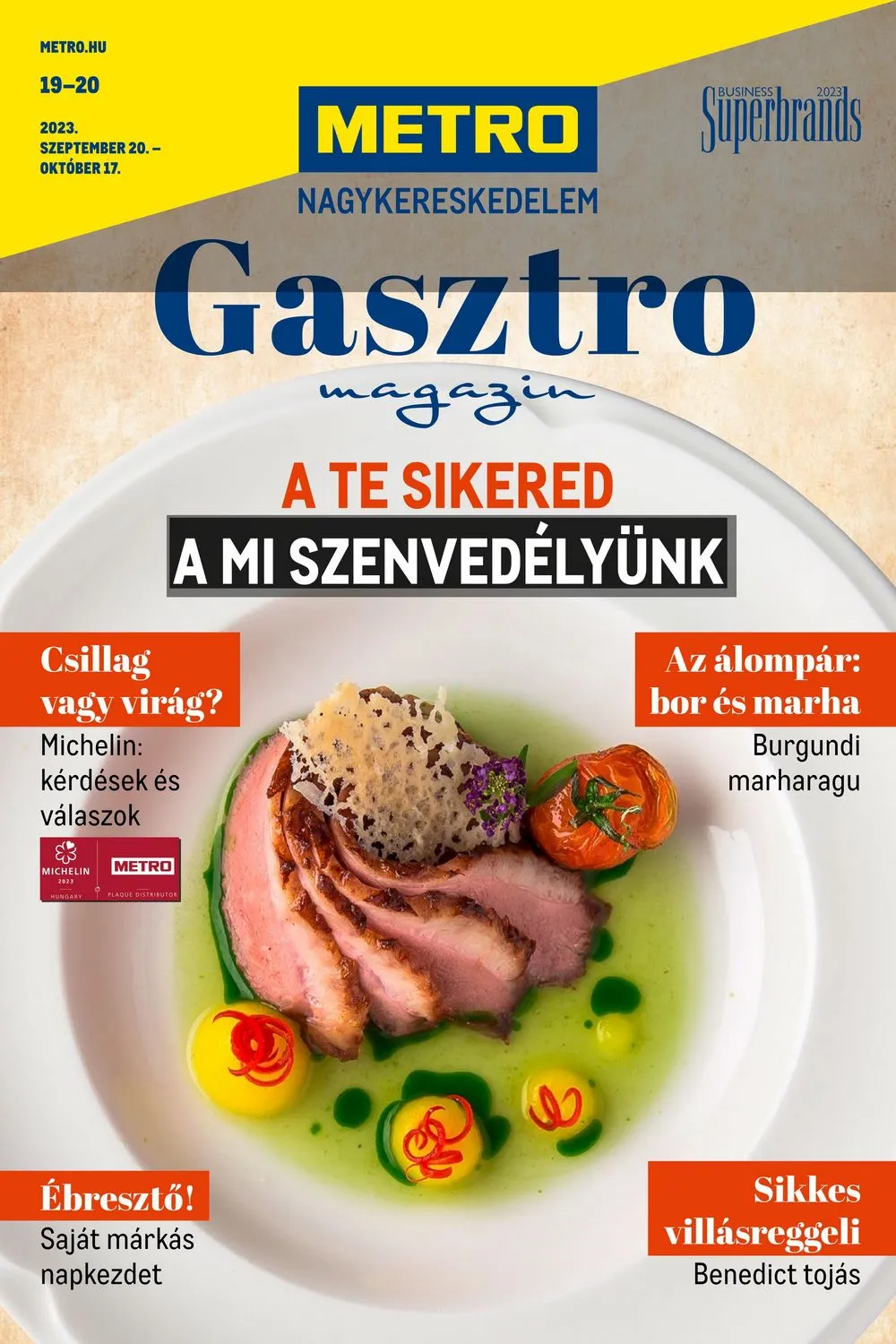 Metro akciós újság Horeca 09.20–10.17