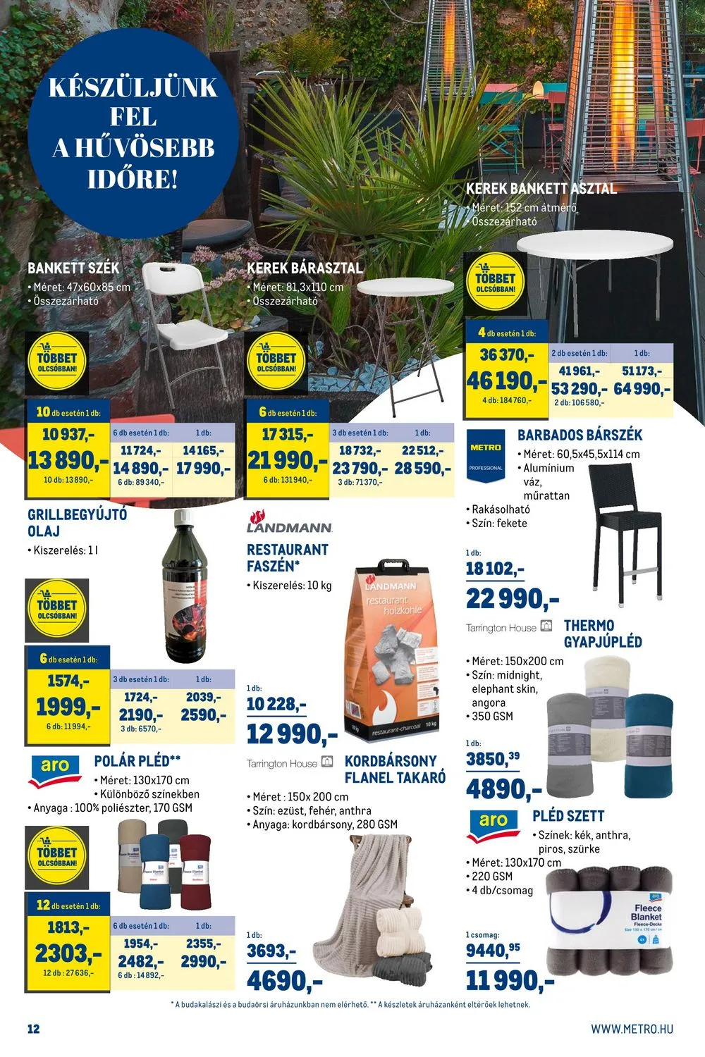 Metro akciós újság Horeca 09.20–10.17 – 12. oldal