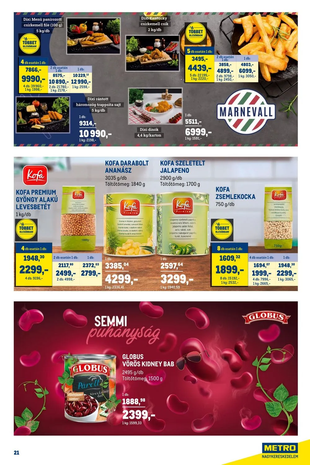 Metro akciós újság Horeca 09.20–10.17 – 21. oldal