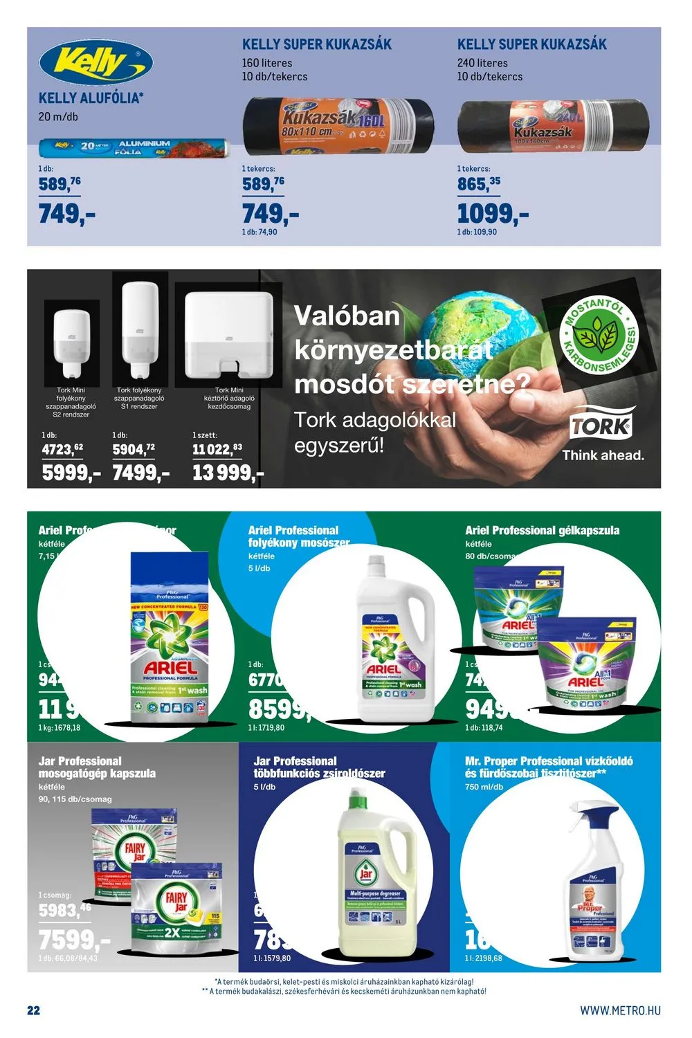 Metro akciós újság Horeca 09.20–10.17 – 22. oldal