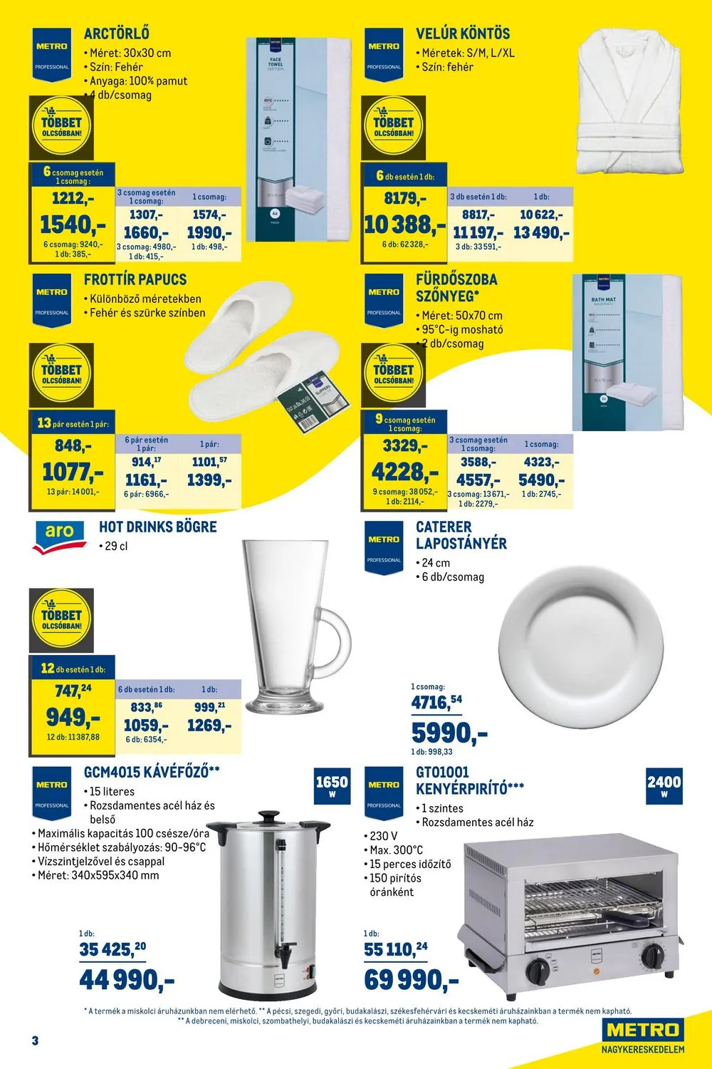 Metro akciós újság Horeca 09.20–10.17 – 3. oldal