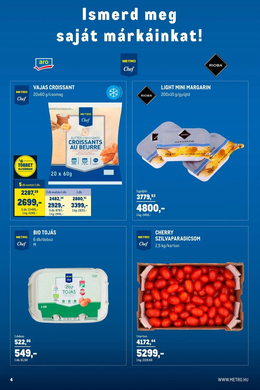 Metro akciós újság Horeca 09.20–10.17 – 4. oldal