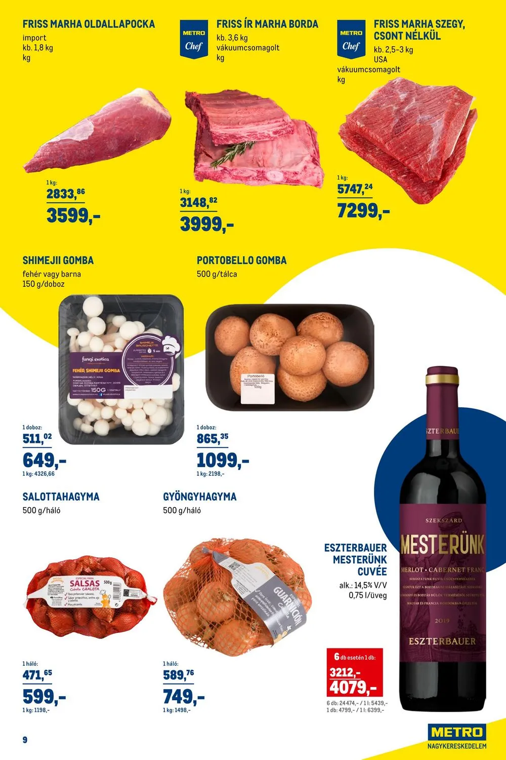 Metro akciós újság Horeca 09.20–10.17 – 9. oldal