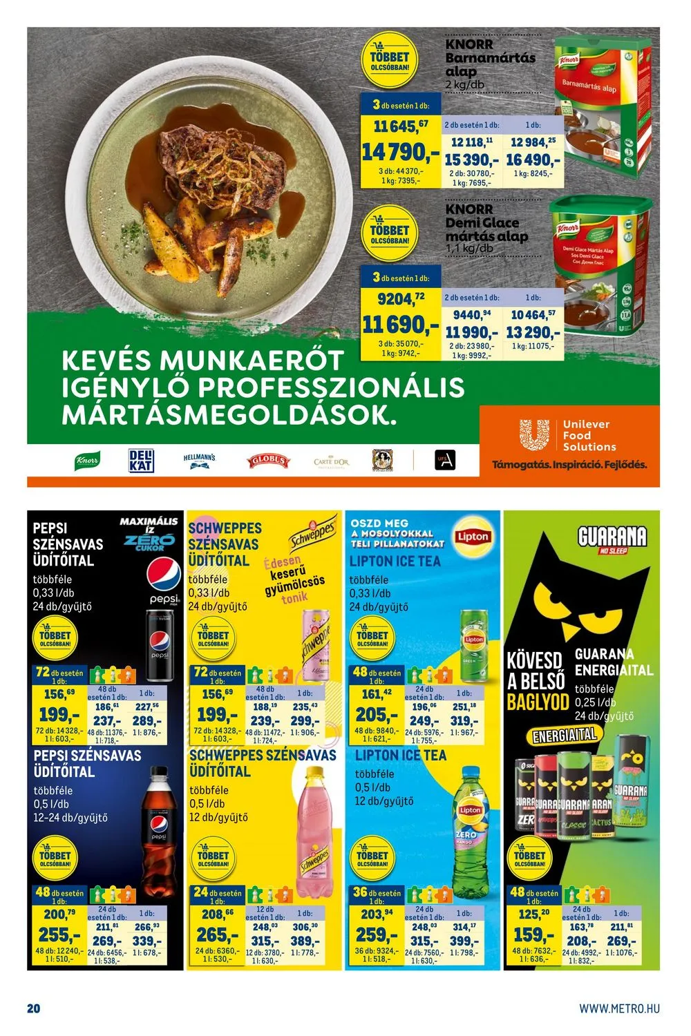 Metro akciós újság Horeca 11.02–11.30 – 20. oldal