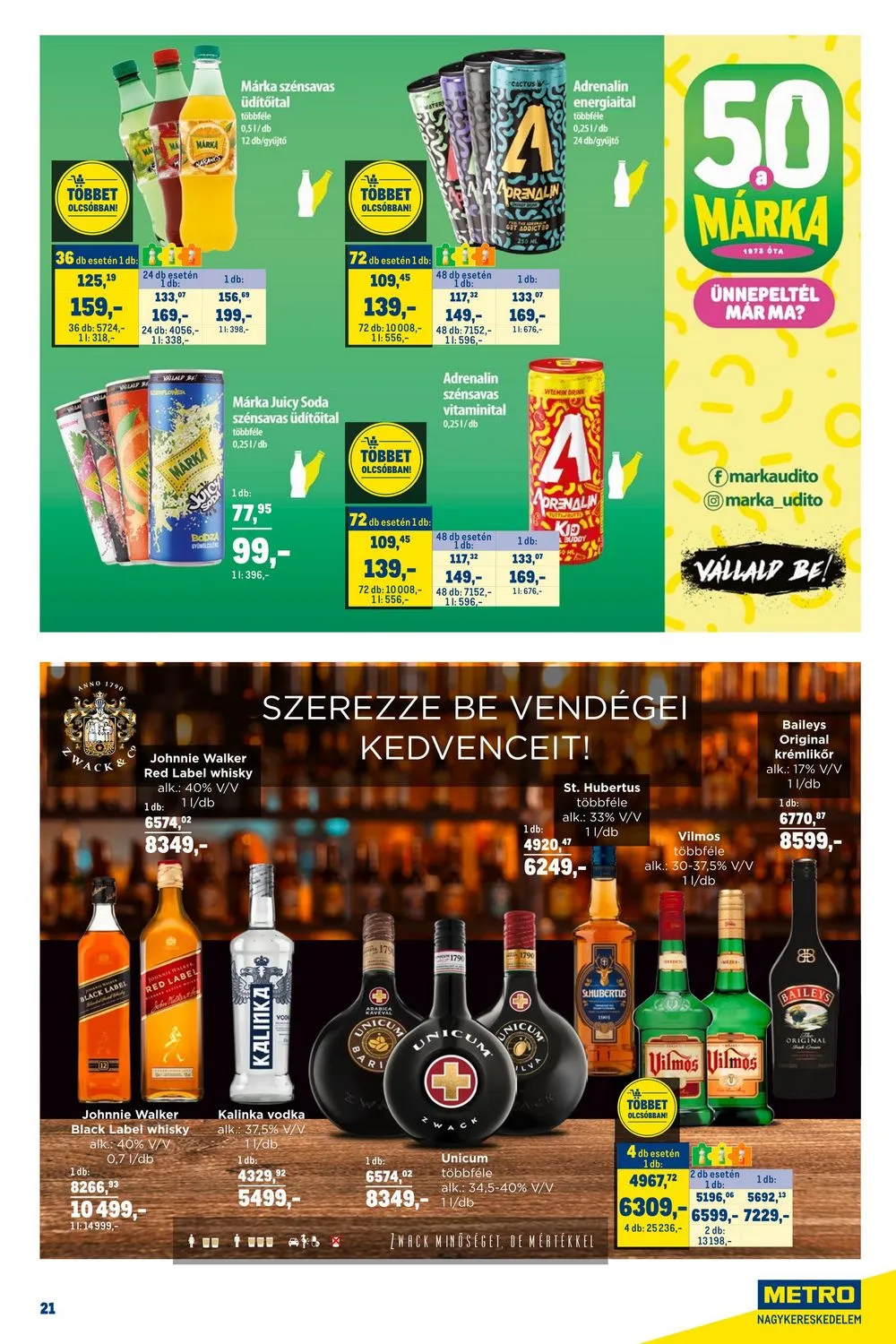 Metro akciós újság Horeca 11.02–11.30 – 21. oldal
