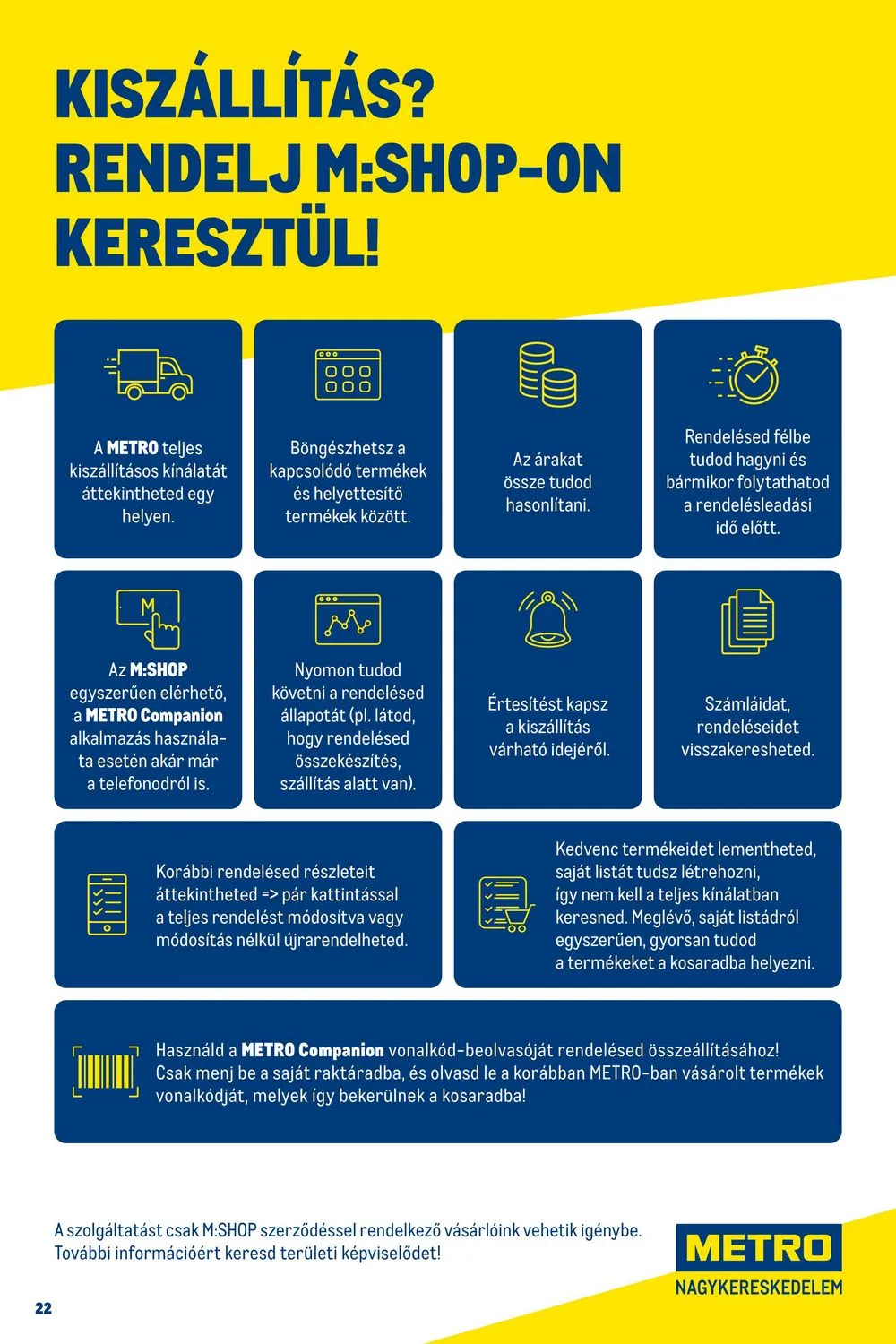 Metro akciós újság Horeca 11.02–11.30 – 22. oldal