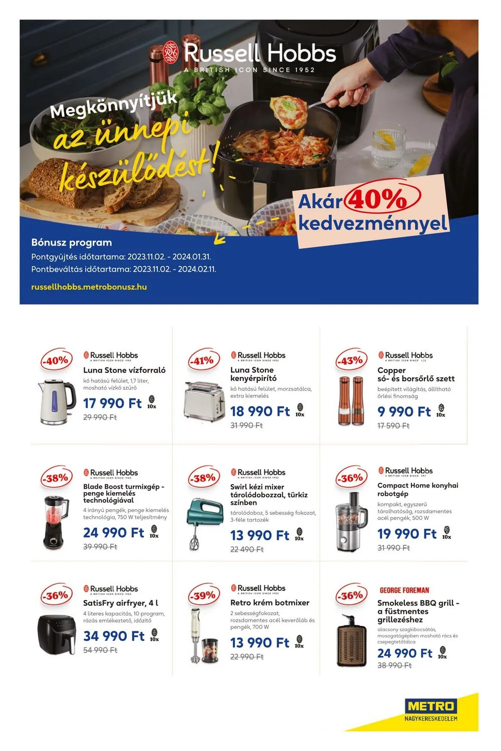Metro akciós újság Horeca 11.02–11.30 – 25. oldal