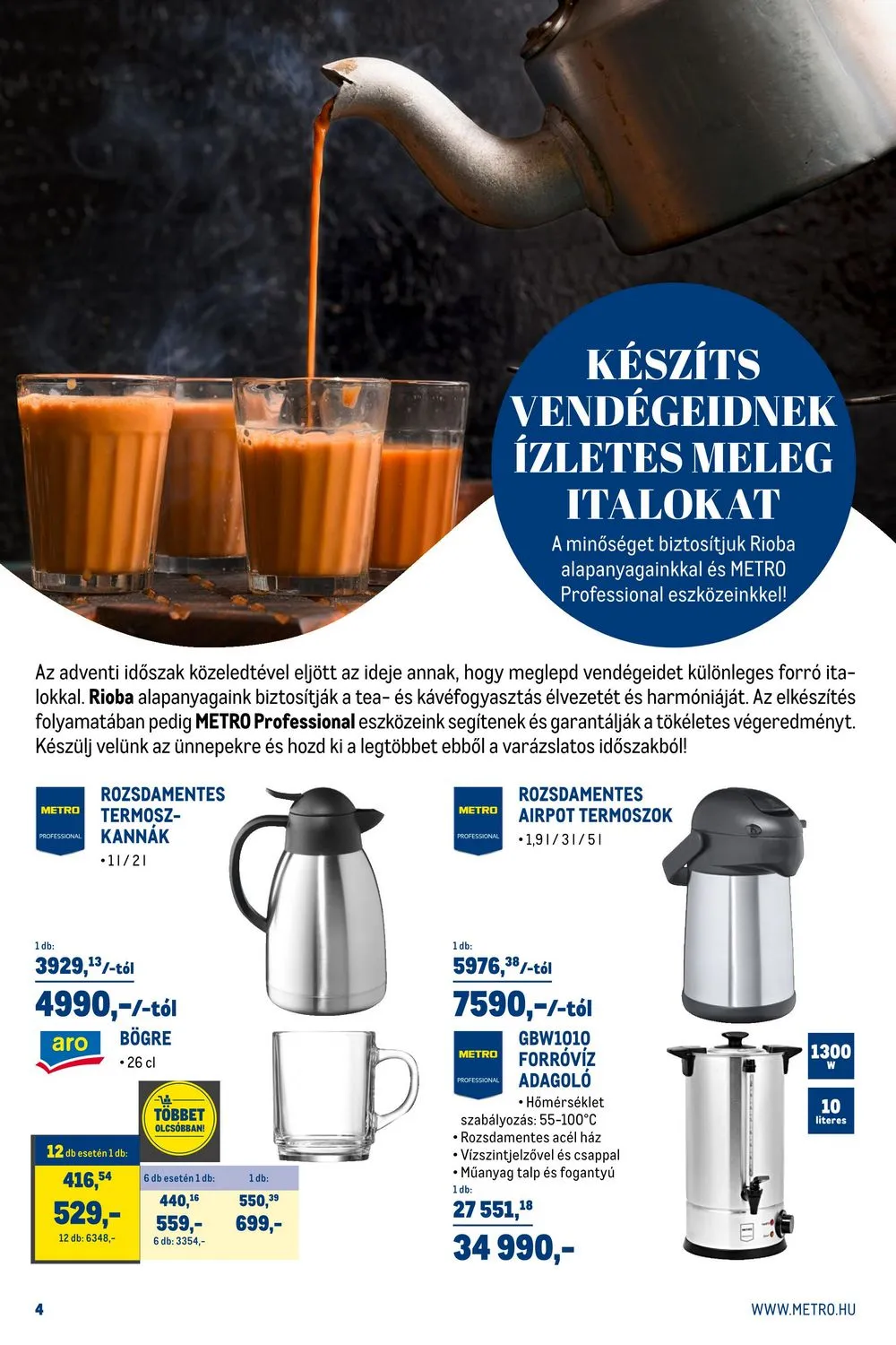Metro akciós újság Horeca 11.02–11.30 – 4. oldal