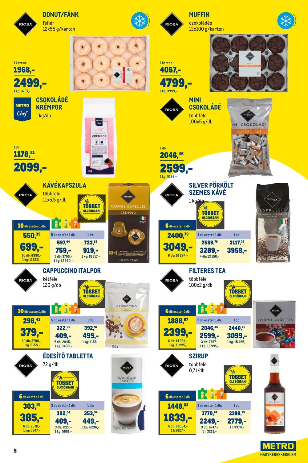 Metro akciós újság Horeca 11.02–11.30 – 5. oldal