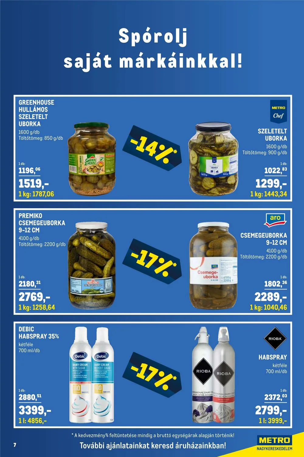 Metro akciós újság Horeca 11.02–11.30 – 7. oldal