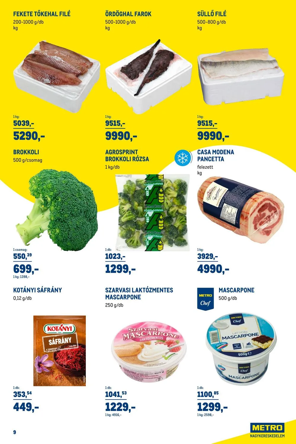 Metro akciós újság Horeca 11.02–11.30 – 9. oldal