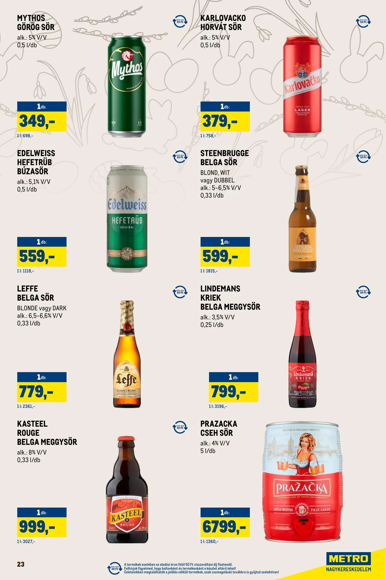 Metro akciós újság Húsvét Nagyban 03.01–04.04 – 23. oldal