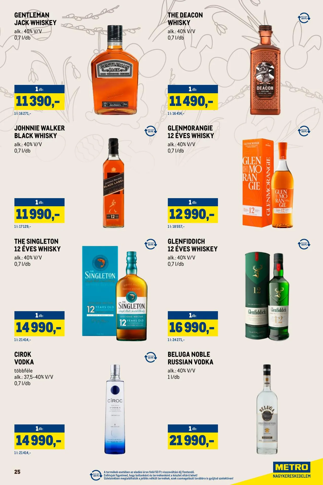 Metro akciós újság Húsvét Nagyban 03.01–04.04 – 25. oldal