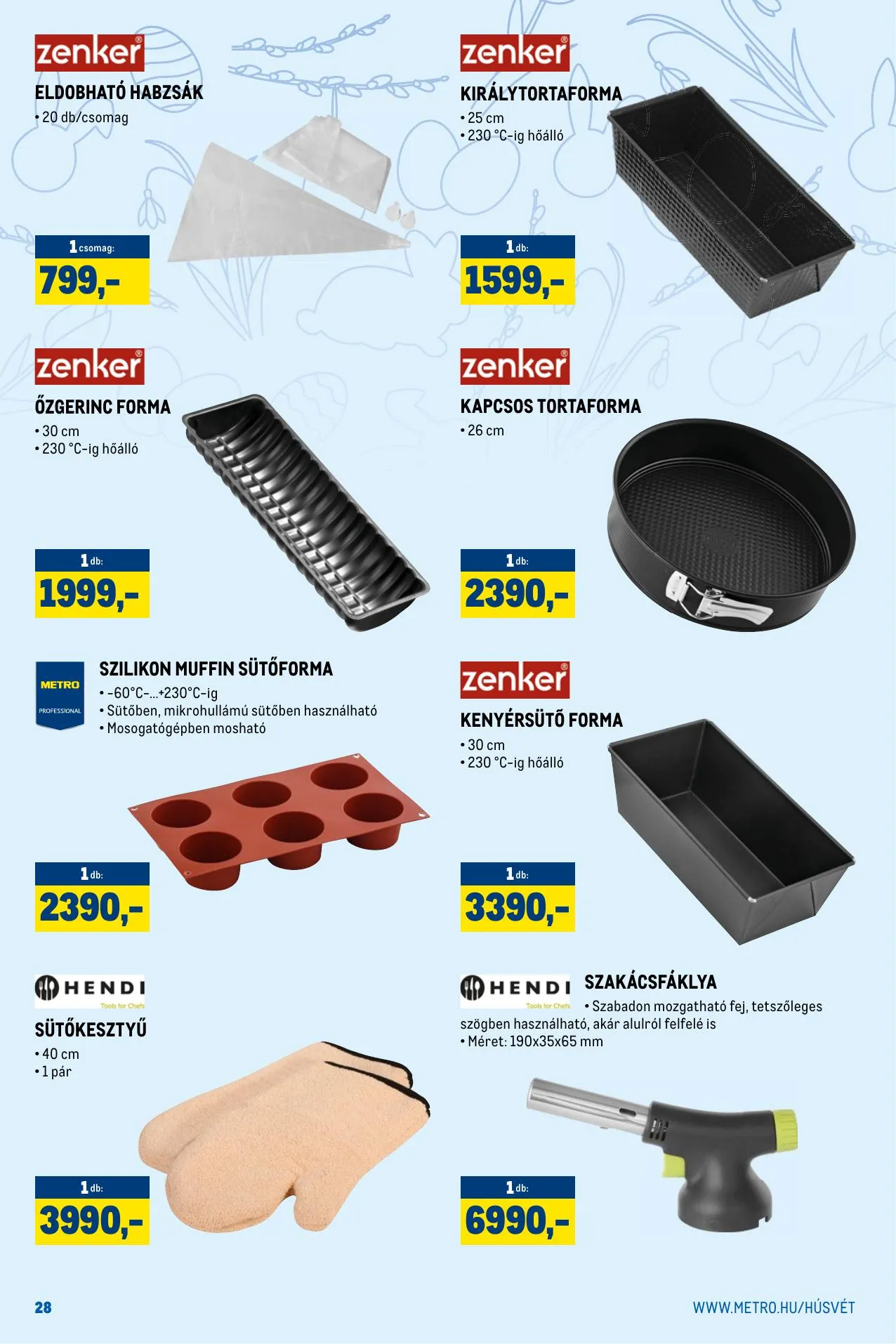 Metro akciós újság Húsvét Nagyban 03.01–04.04 – 28. oldal