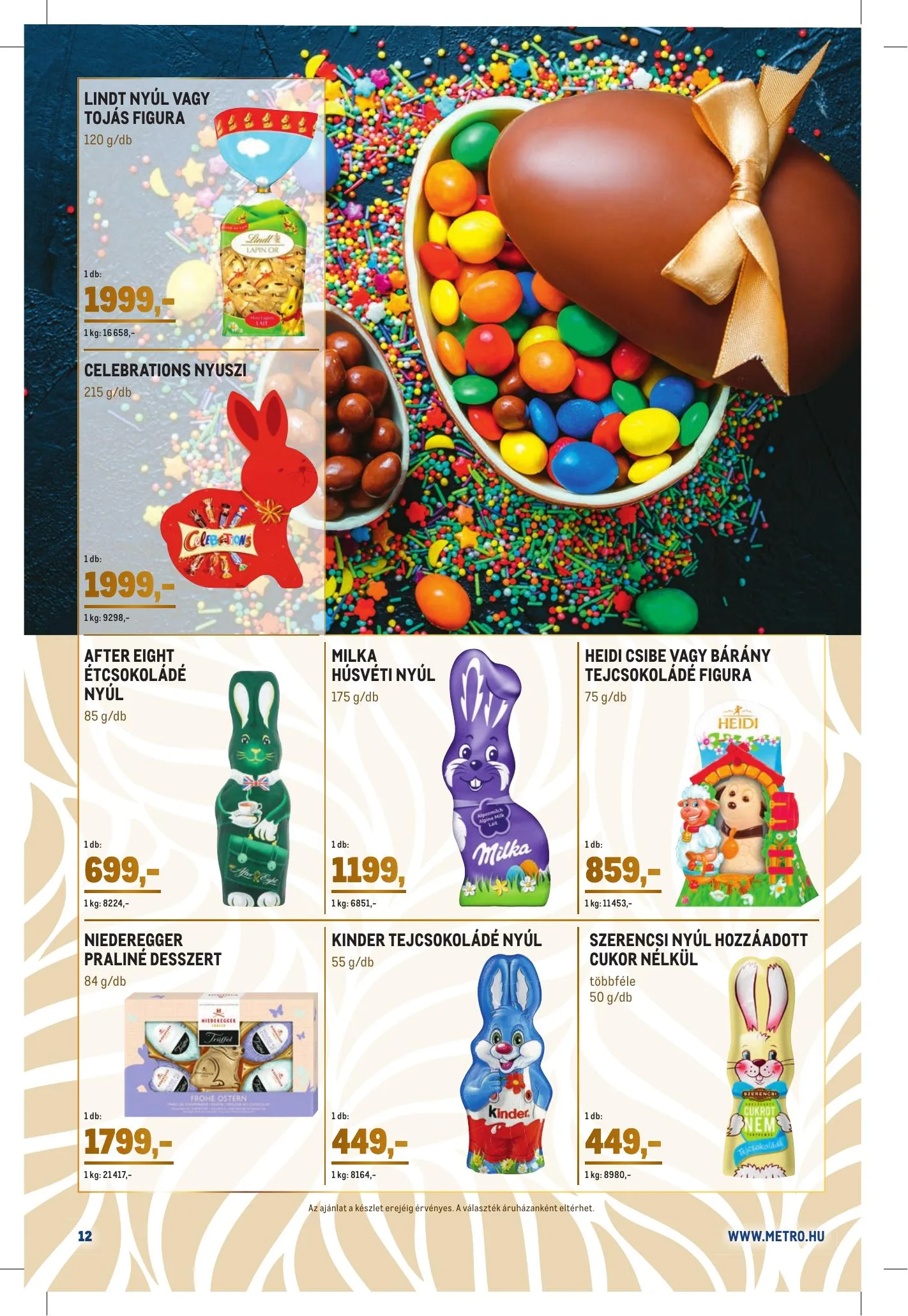 Metro akciós újság Husveti Gourmet katalógus 03.03–04.06 – 12. oldal