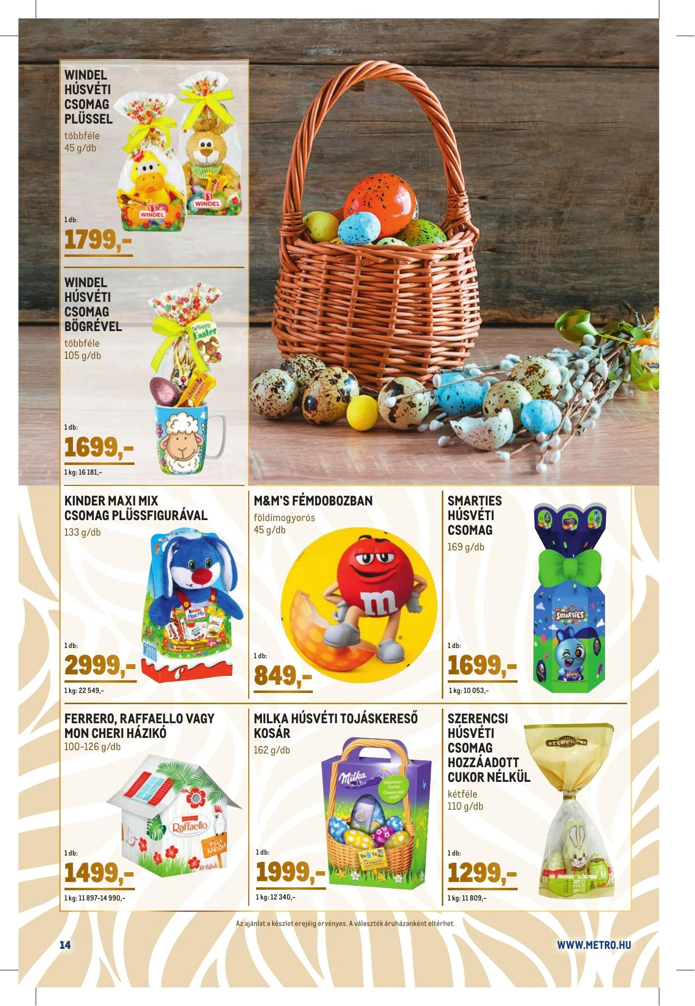 Metro akciós újság Husveti Gourmet katalógus 03.03–04.06 – 14. oldal