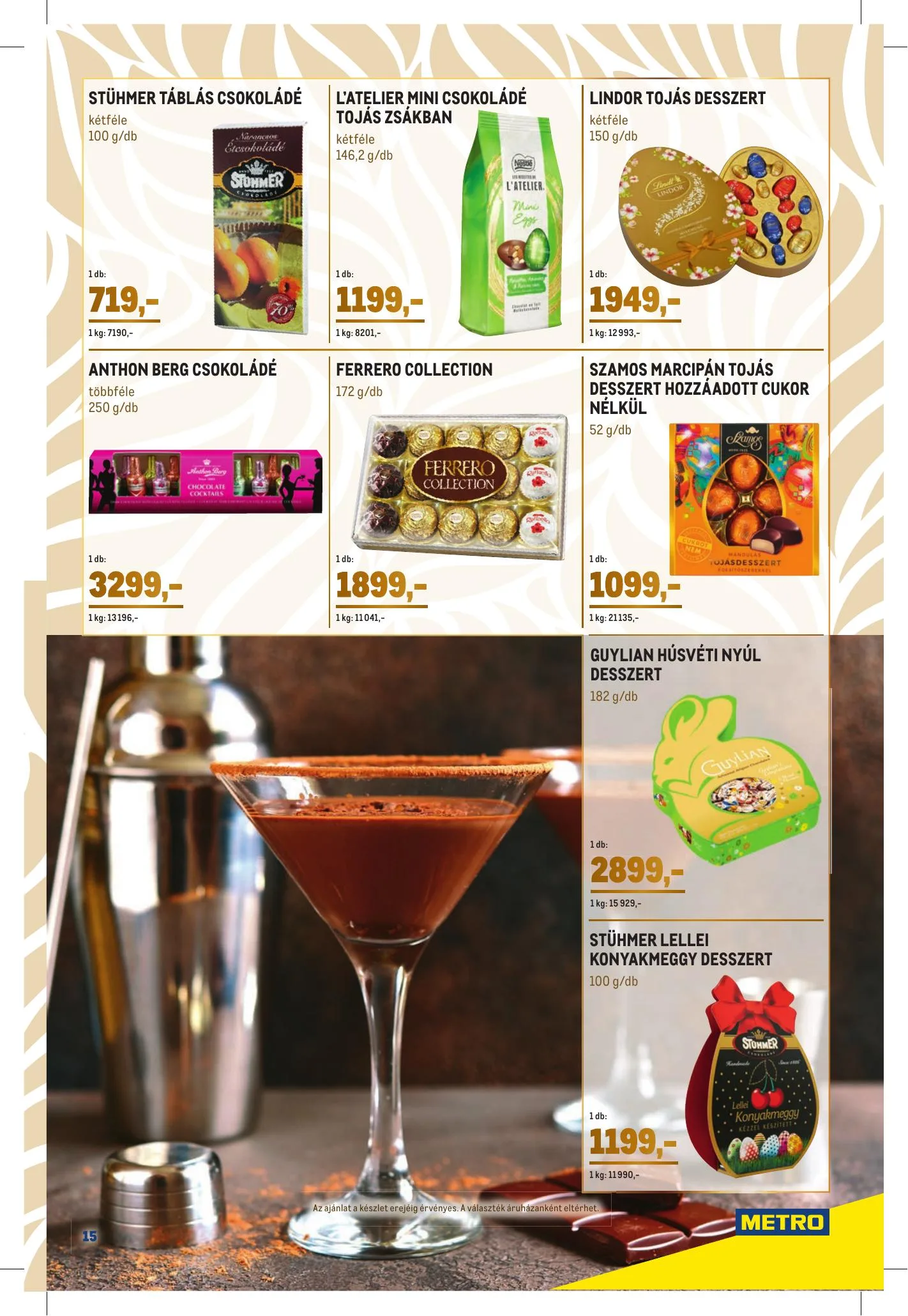 Metro akciós újság Husveti Gourmet katalógus 03.03–04.06 – 15. oldal