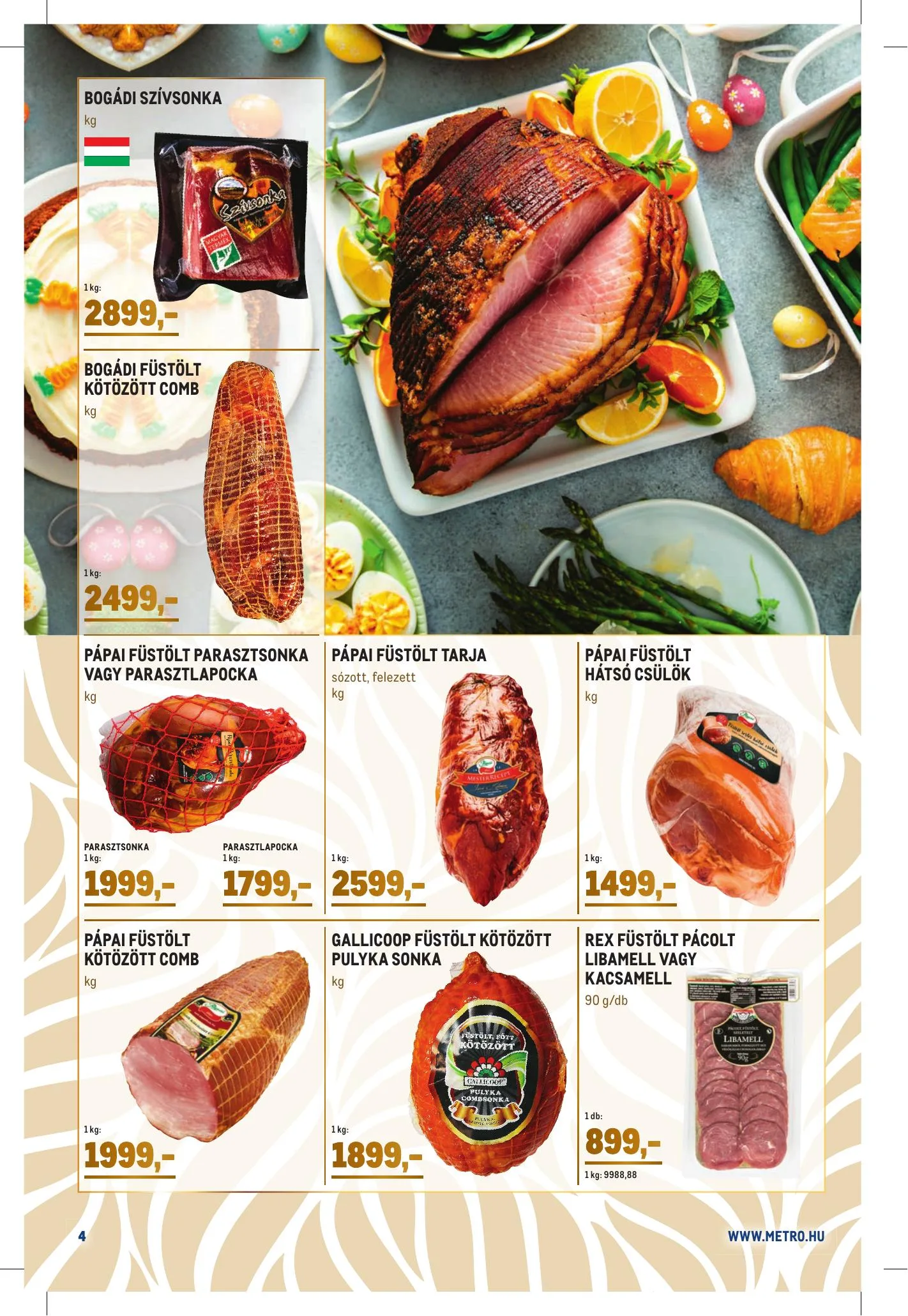 Metro akciós újság Husveti Gourmet katalógus 03.03–04.06 – 4. oldal