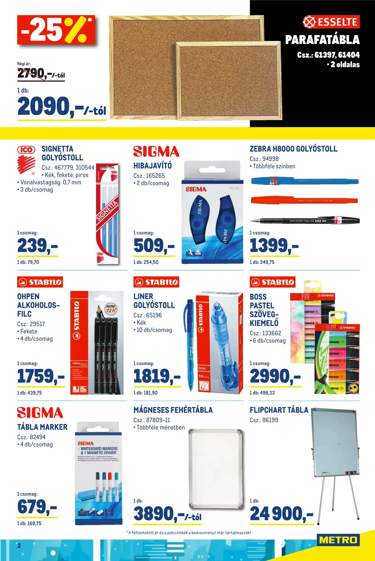 Metro akciós újság Iroda 11.16–12.31 – 3. oldal