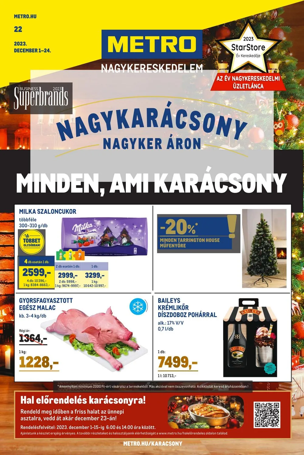 Metro akciós újság Karacsony 12.01–12.24