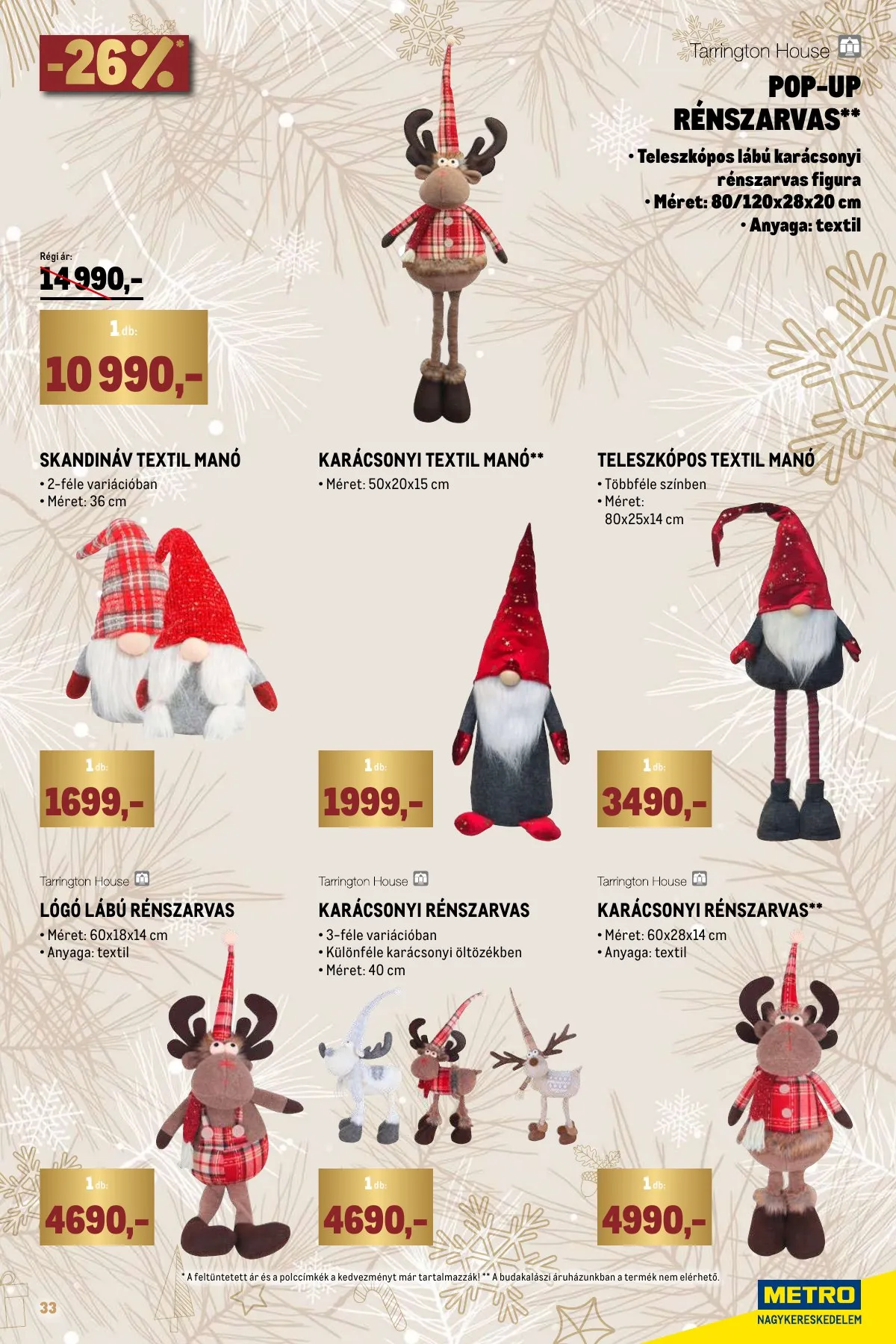 Metro akciós újság Karacsony 11.02–11.30 – 33. oldal