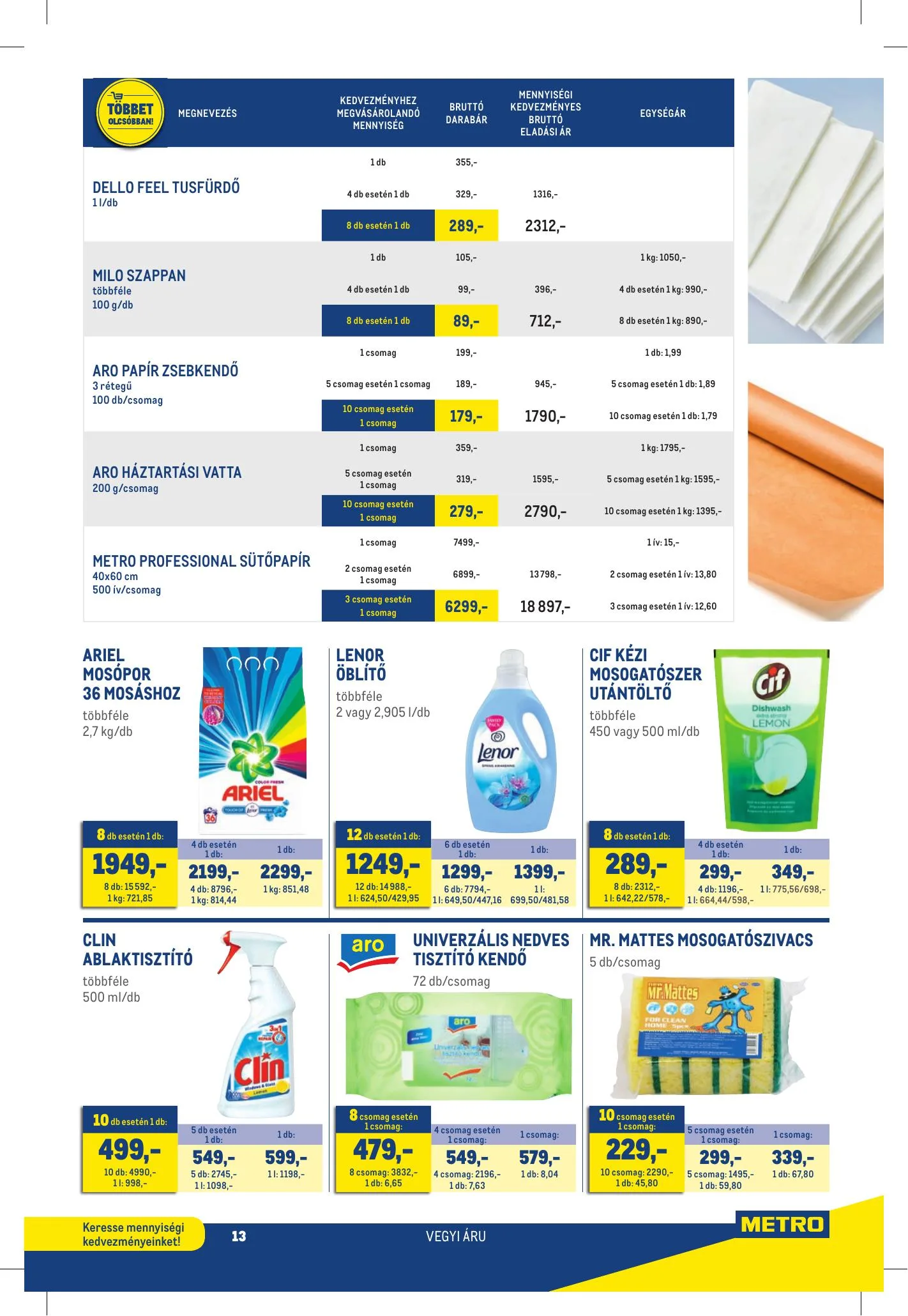 Metro akciós újság Kiskereskedoknek 01.20–02.16 – 13. oldal