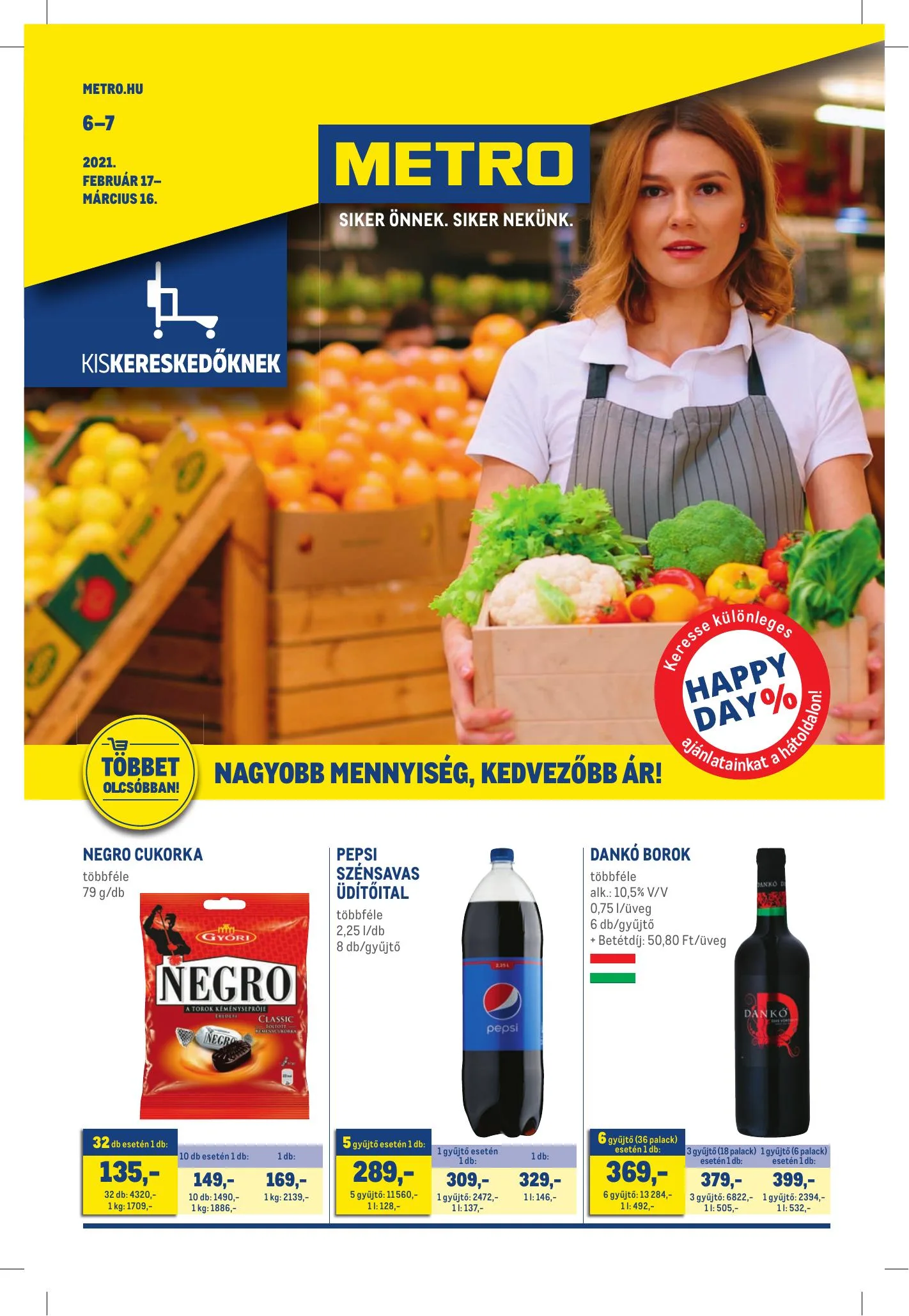 Metro akciós újság Kiskereskedoknek 02.17–03.16