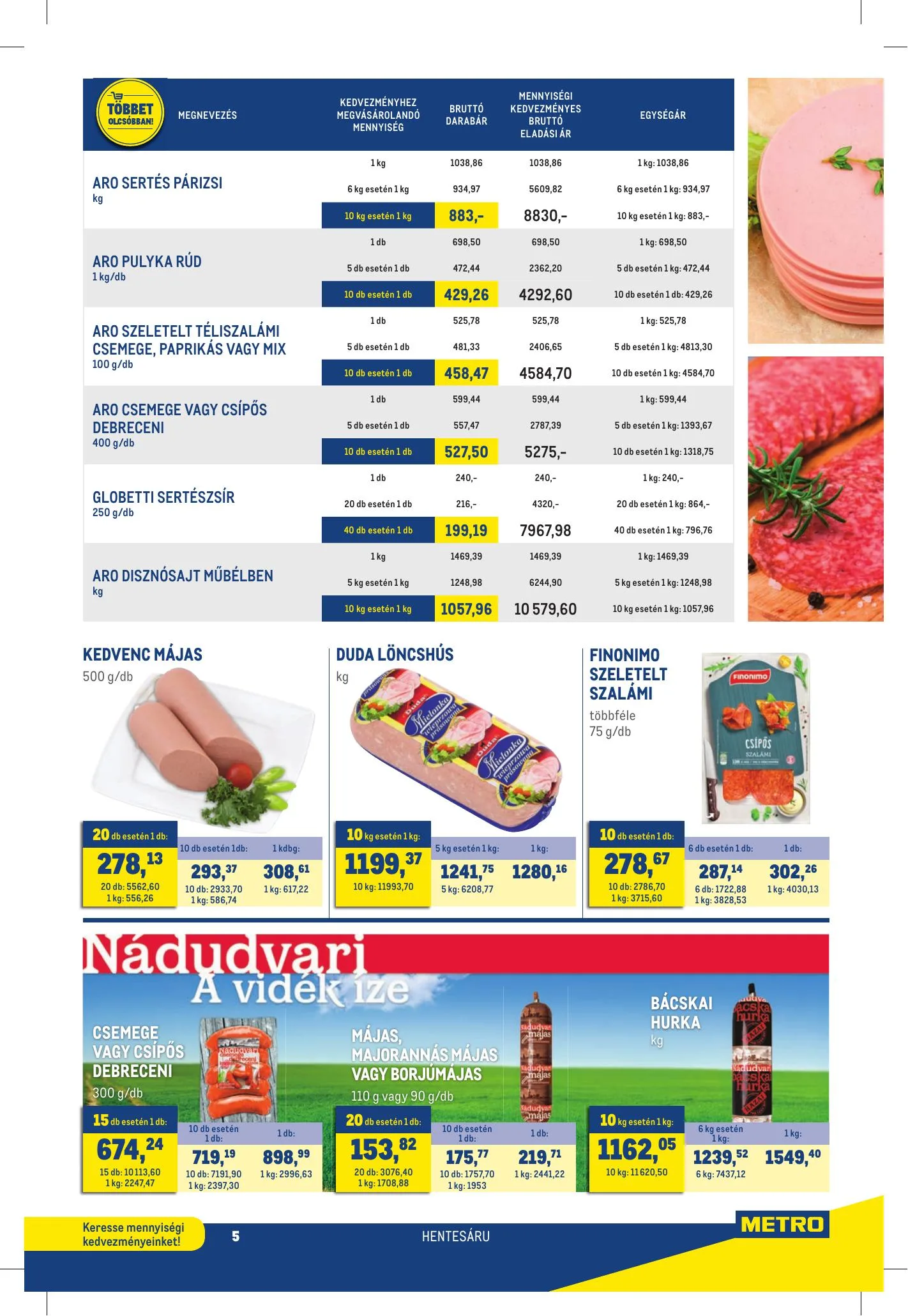 Metro akciós újság Kiskereskedoknek 04.21–05.18 – 5. oldal
