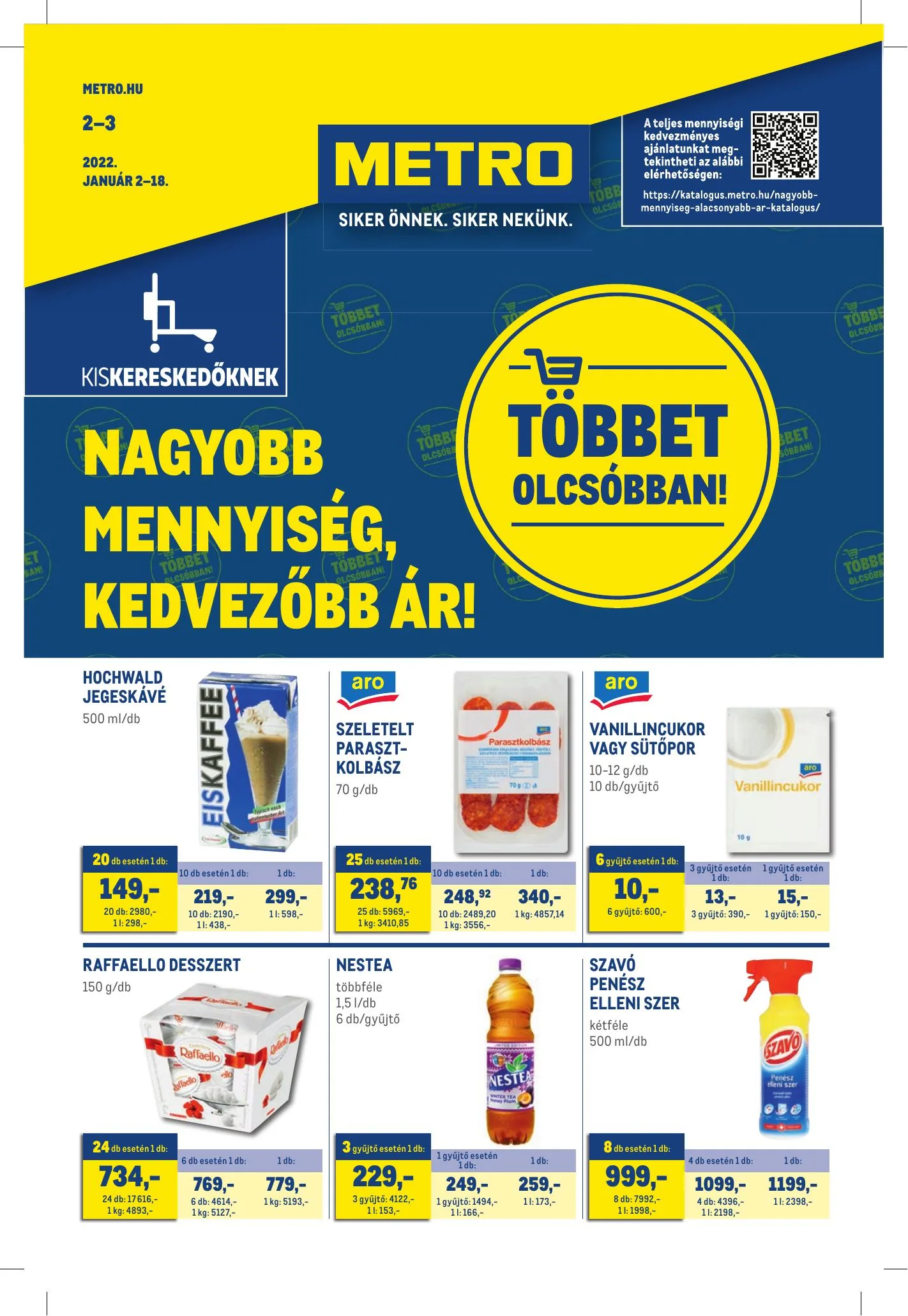 Metro akciós újság Kiskereskedoknek 01.02–01.18