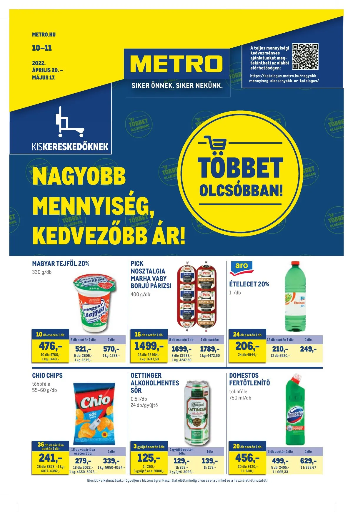 Metro akciós újság Kiskereskedoknek 04.20–05.17