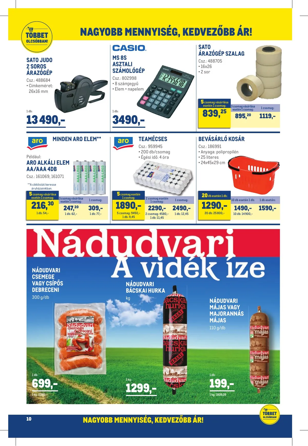 Metro akciós újság Kiskereskedoknek 04.20–05.17 – 10. oldal