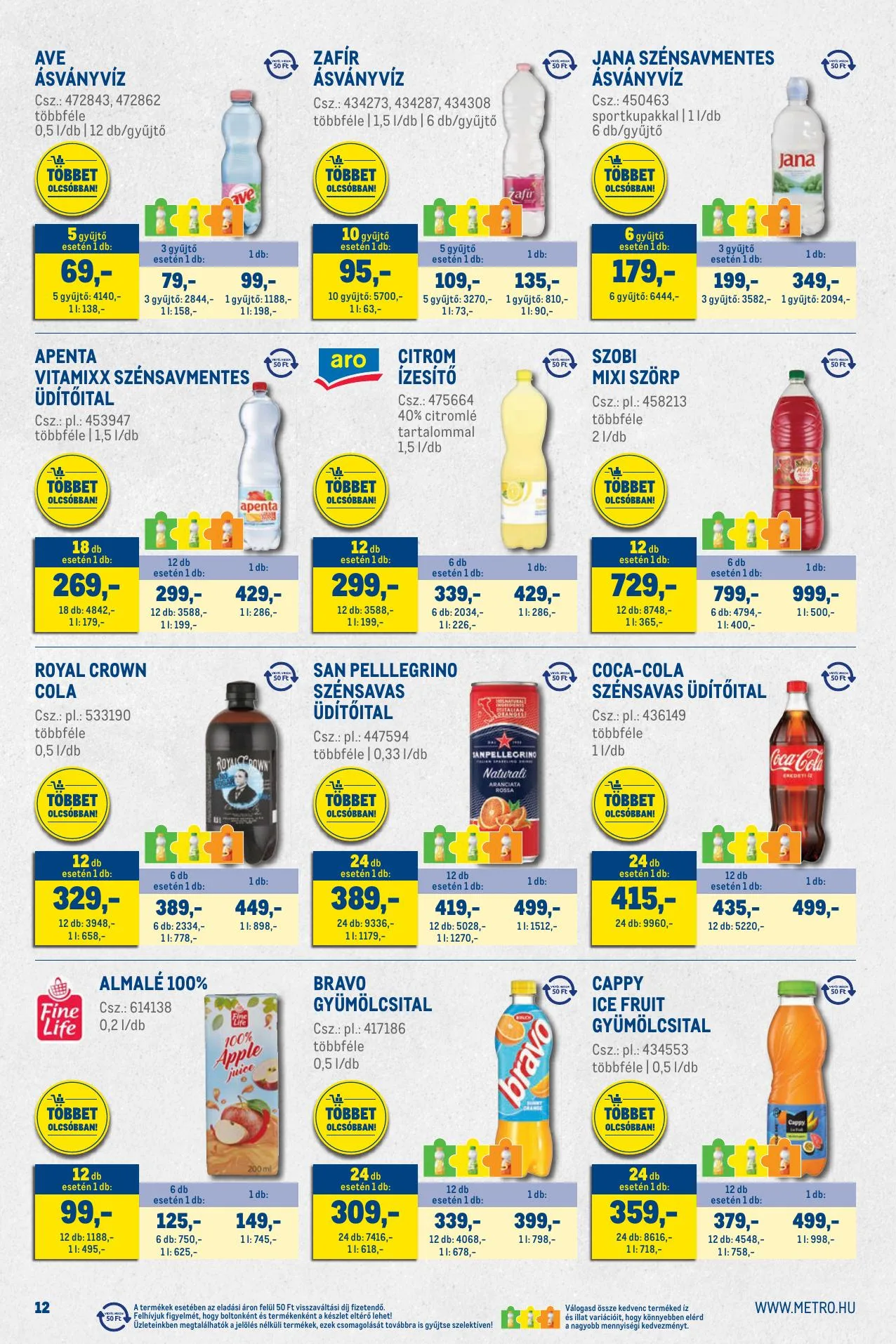 Metro akciós újság Kiskereskedoknek 06.01–06.30 – 12. oldal