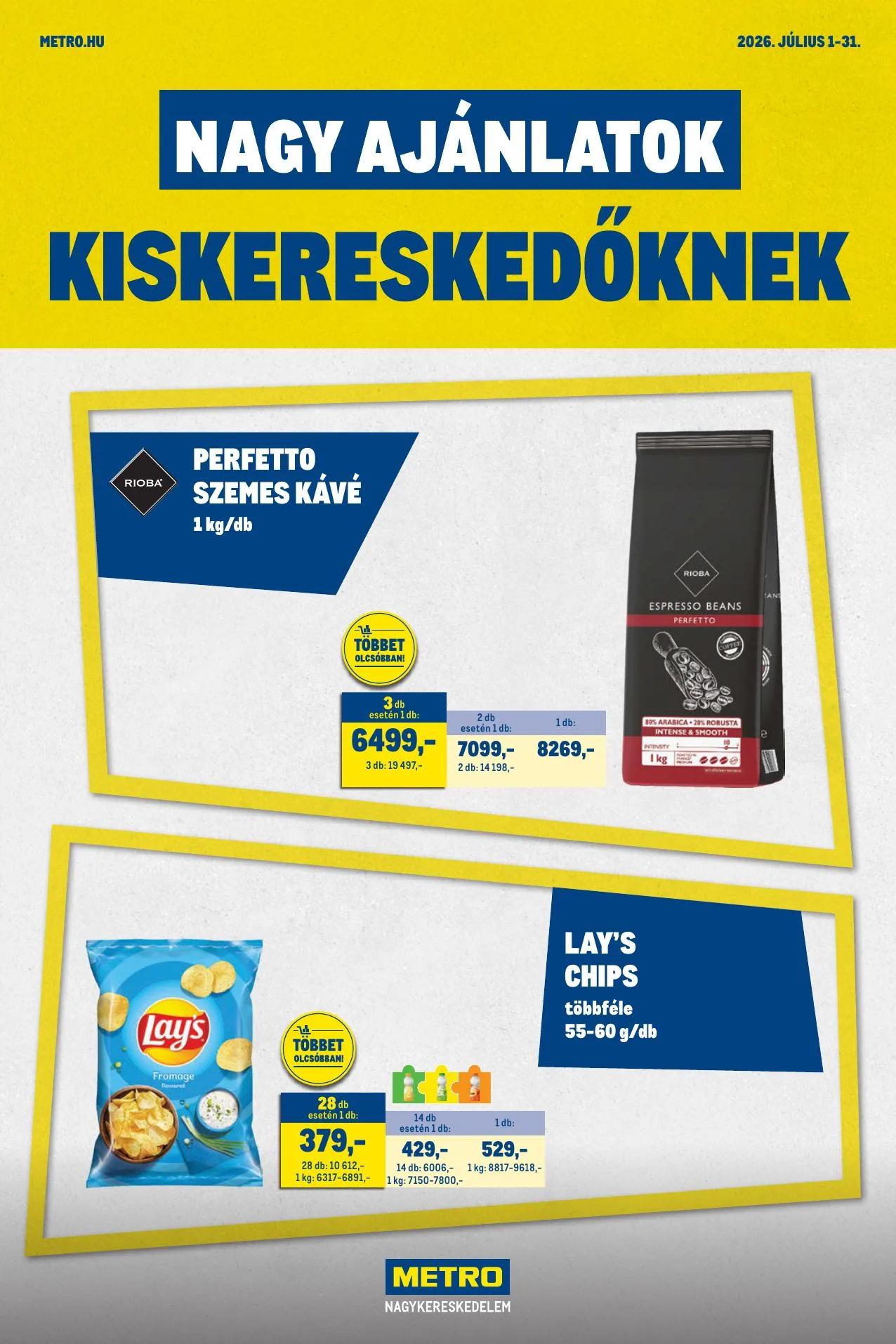 Metro akciós újság Kiskereskedoknek 07.01–07.31