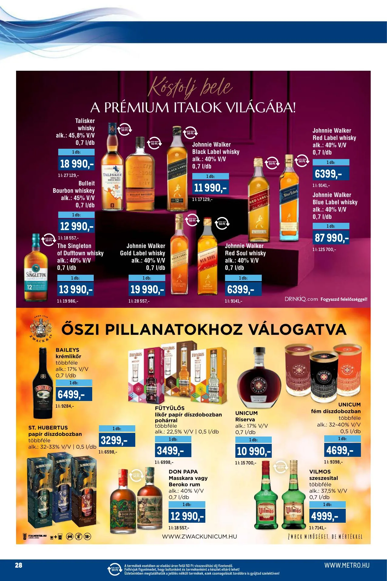 Metro akciós újság Markak katalógus 10.16–10.31 – 28. oldal