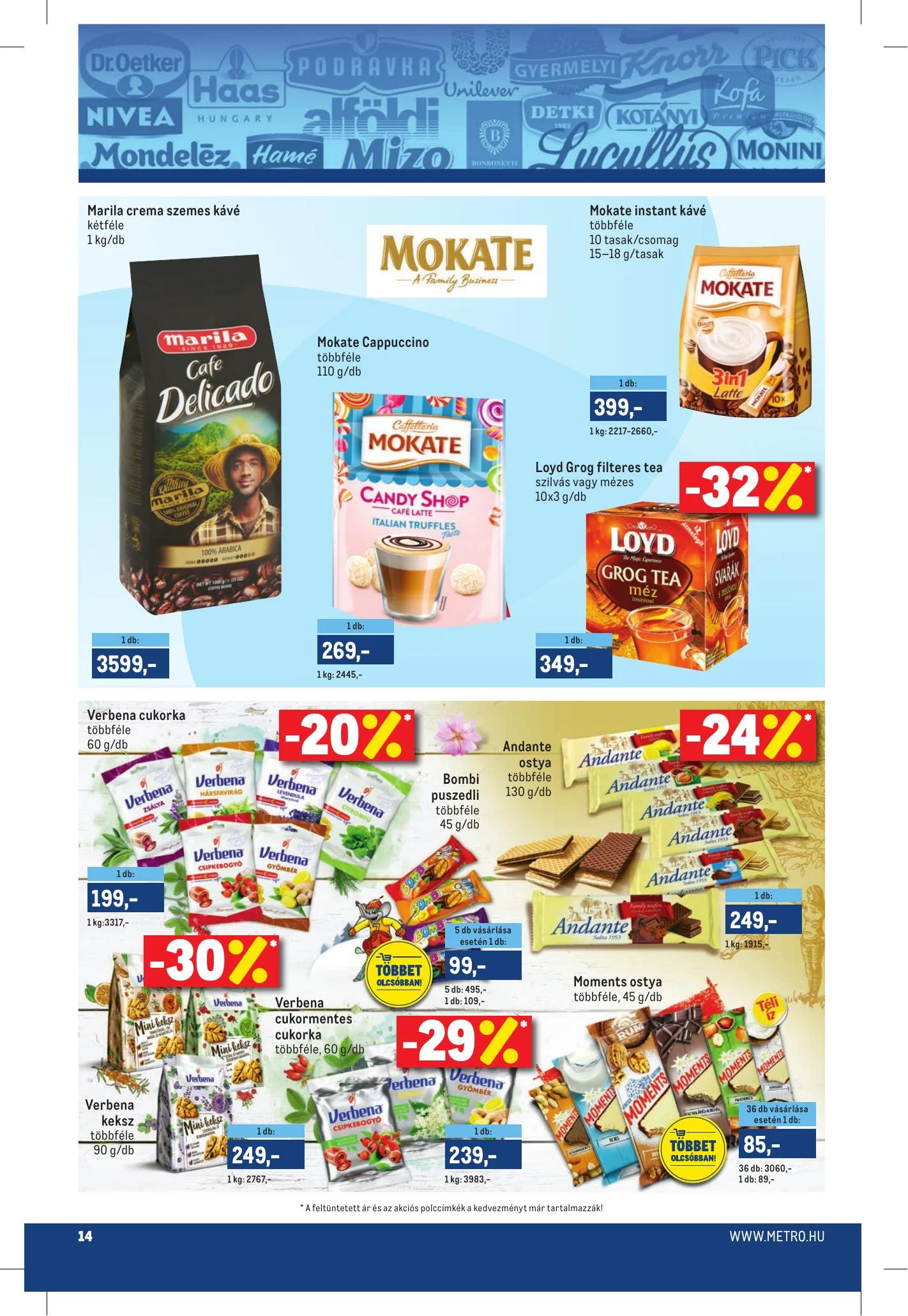 Metro akciós újság Markak 01.20–02.02 – 14. oldal