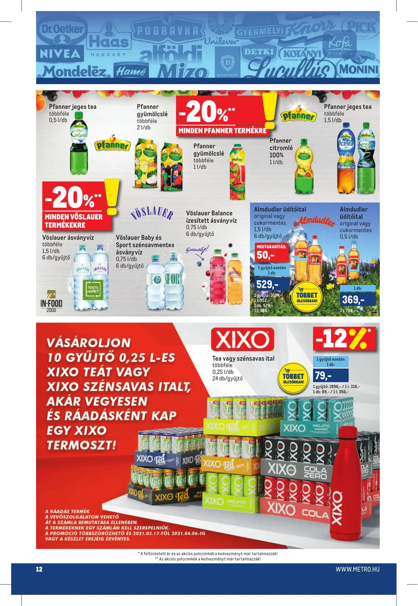 Metro akciós újság Markak 03.17–04.06 – 12. oldal