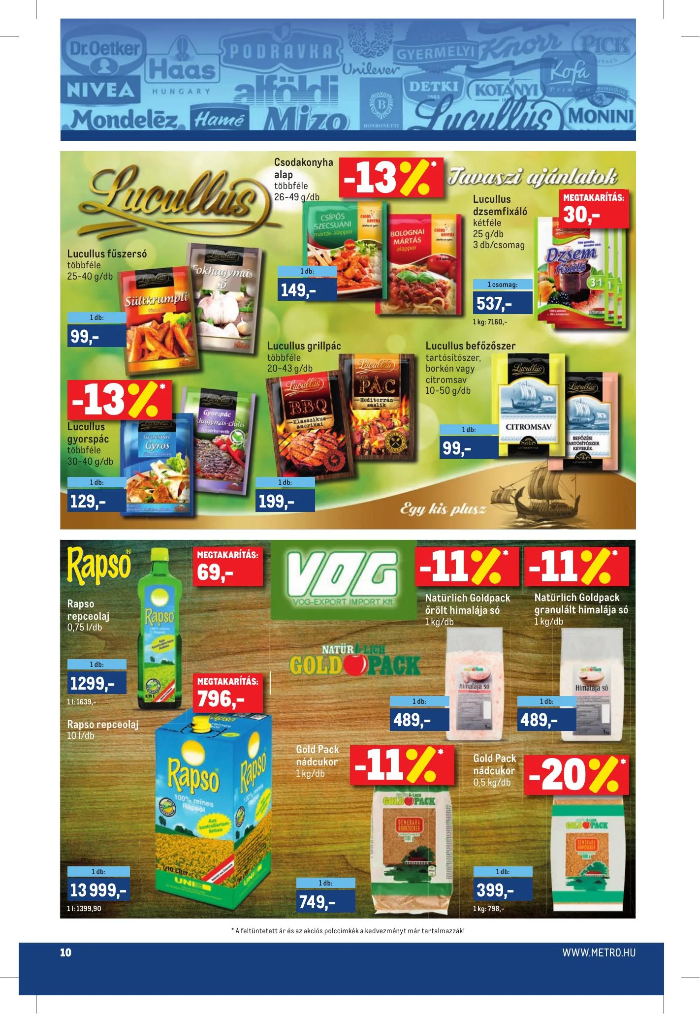 Metro akciós újság Markak 05.05–05.18 – 10. oldal
