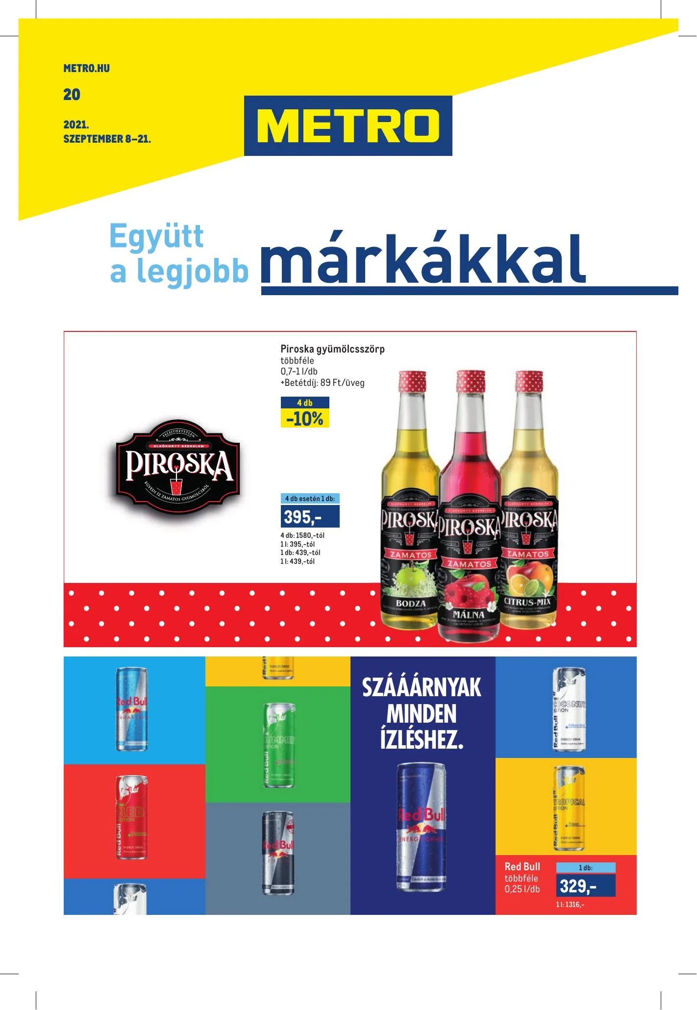 Metro akciós újság Markak 09.08–09.21