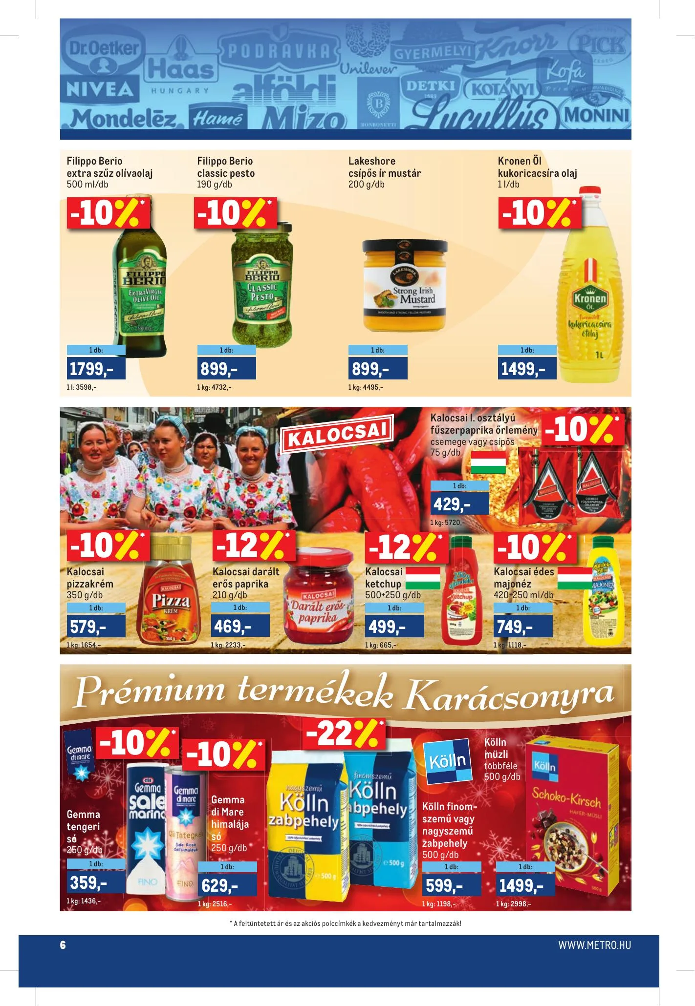 Metro akciós újság Markak 12.01–12.14 – 6. oldal