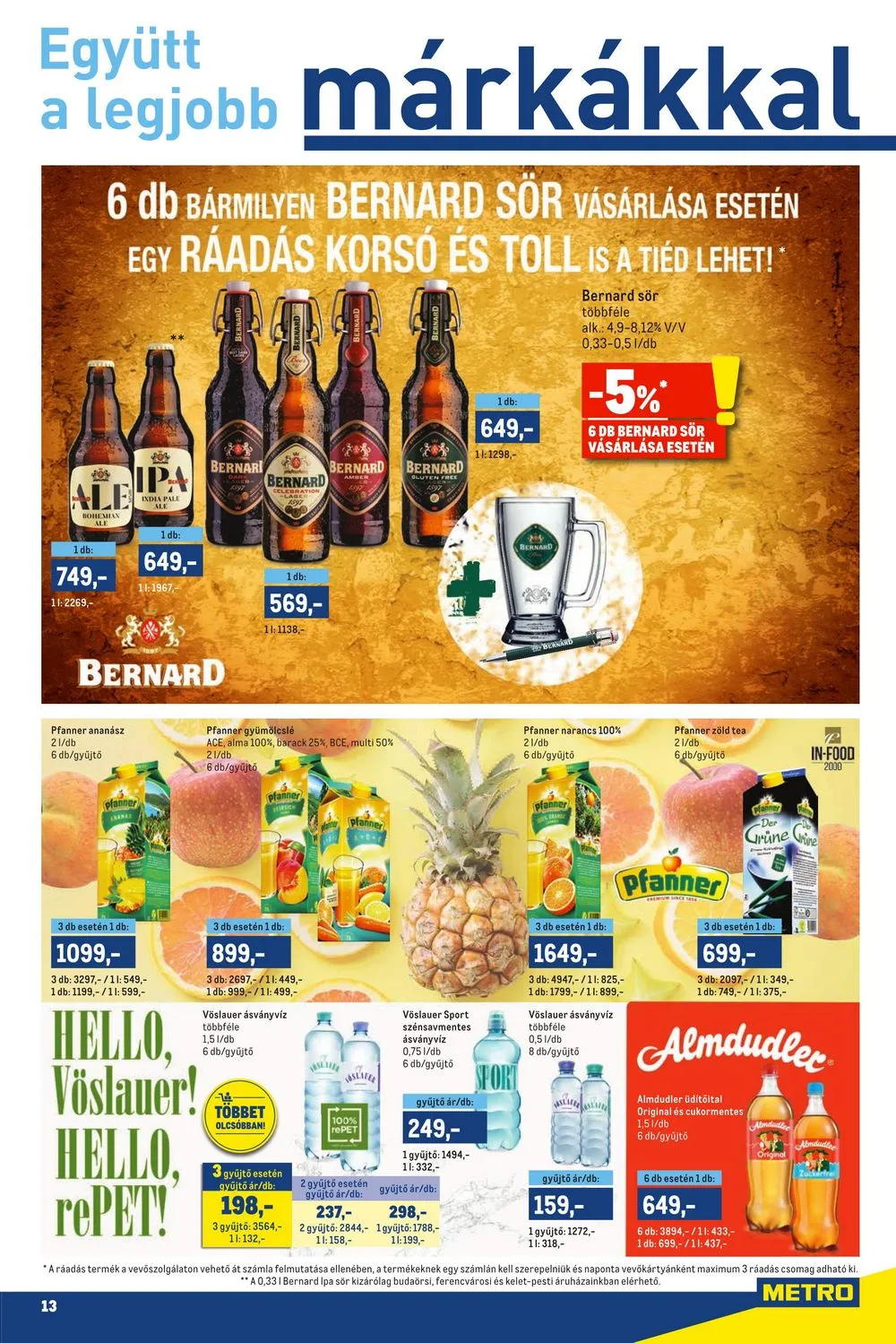 Metro akciós újság Markak 03.29–04.18 – 13. oldal