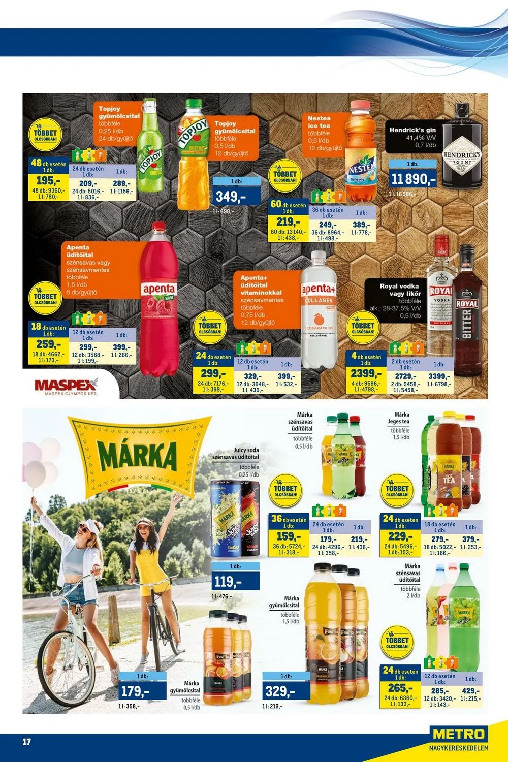 Metro akciós újság Markak 07.01–07.14 – 17. oldal