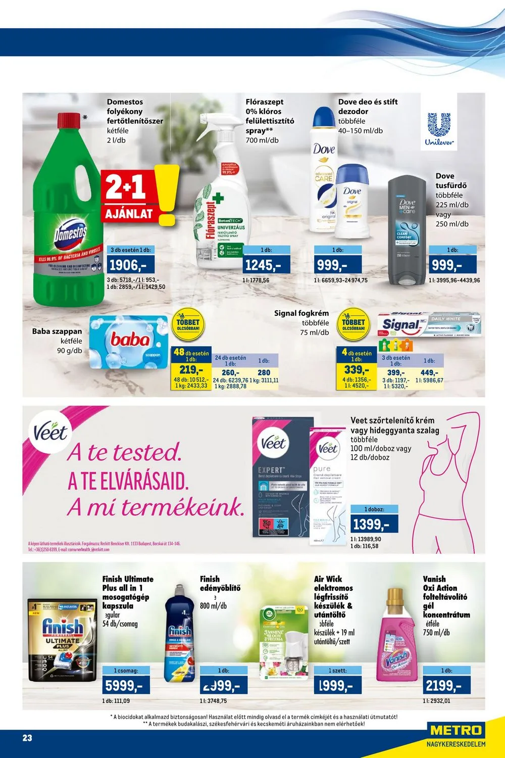 Metro akciós újság Markak 07.01–07.14 – 23. oldal