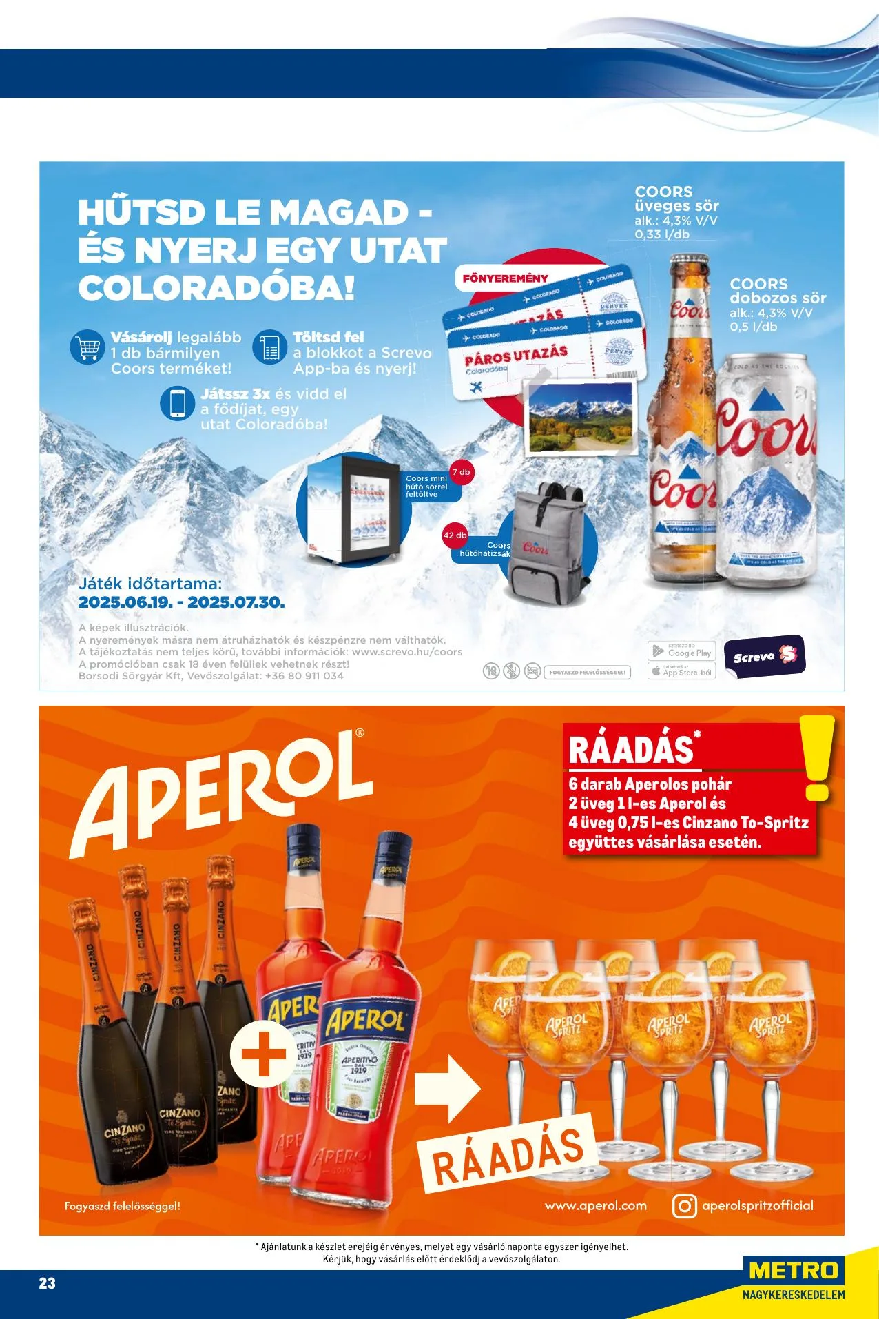 Metro akciós újság Markak 07.01–07.14 – 23. oldal