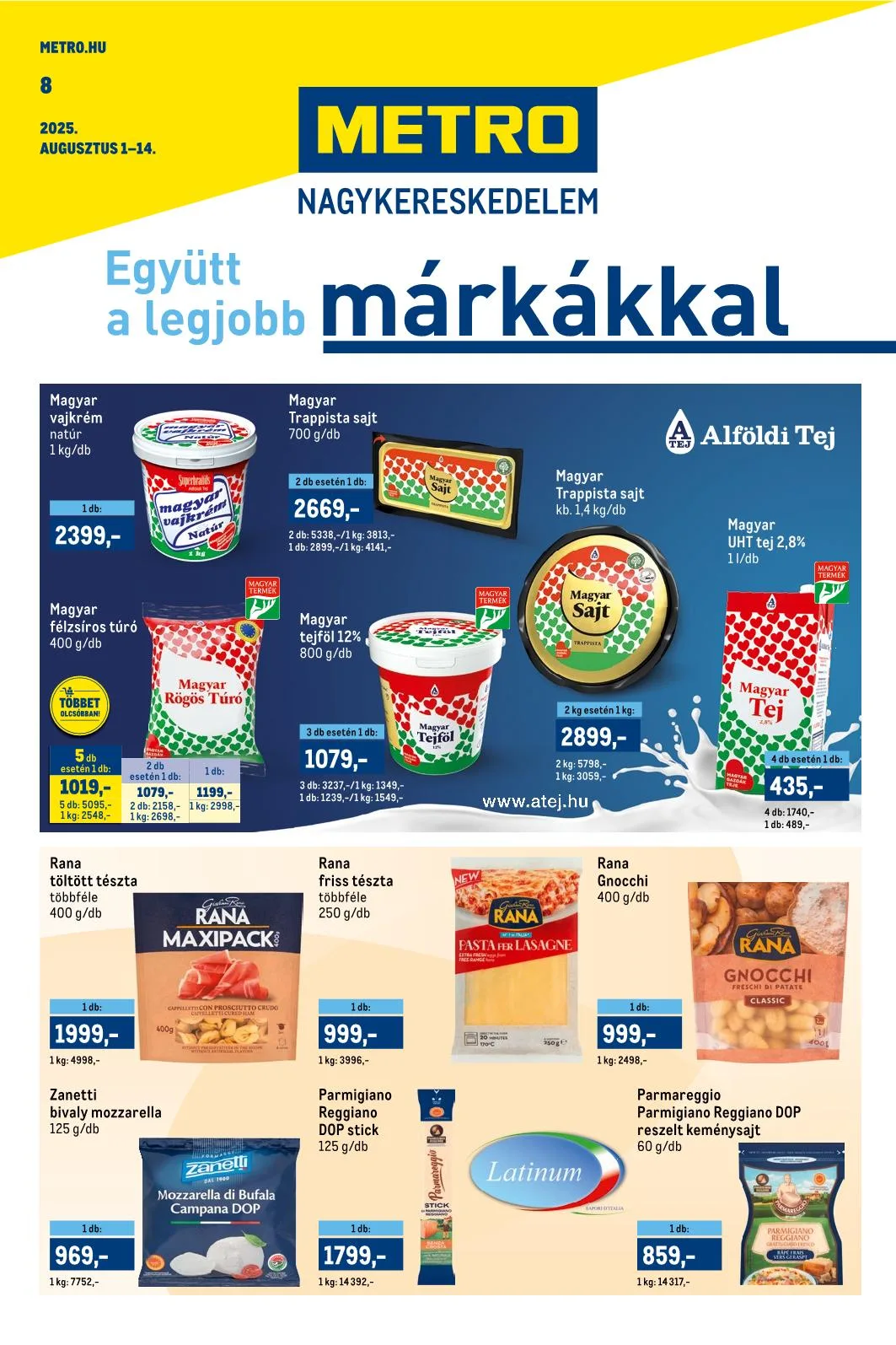 Metro akciós újság Markak 08.01–08.14