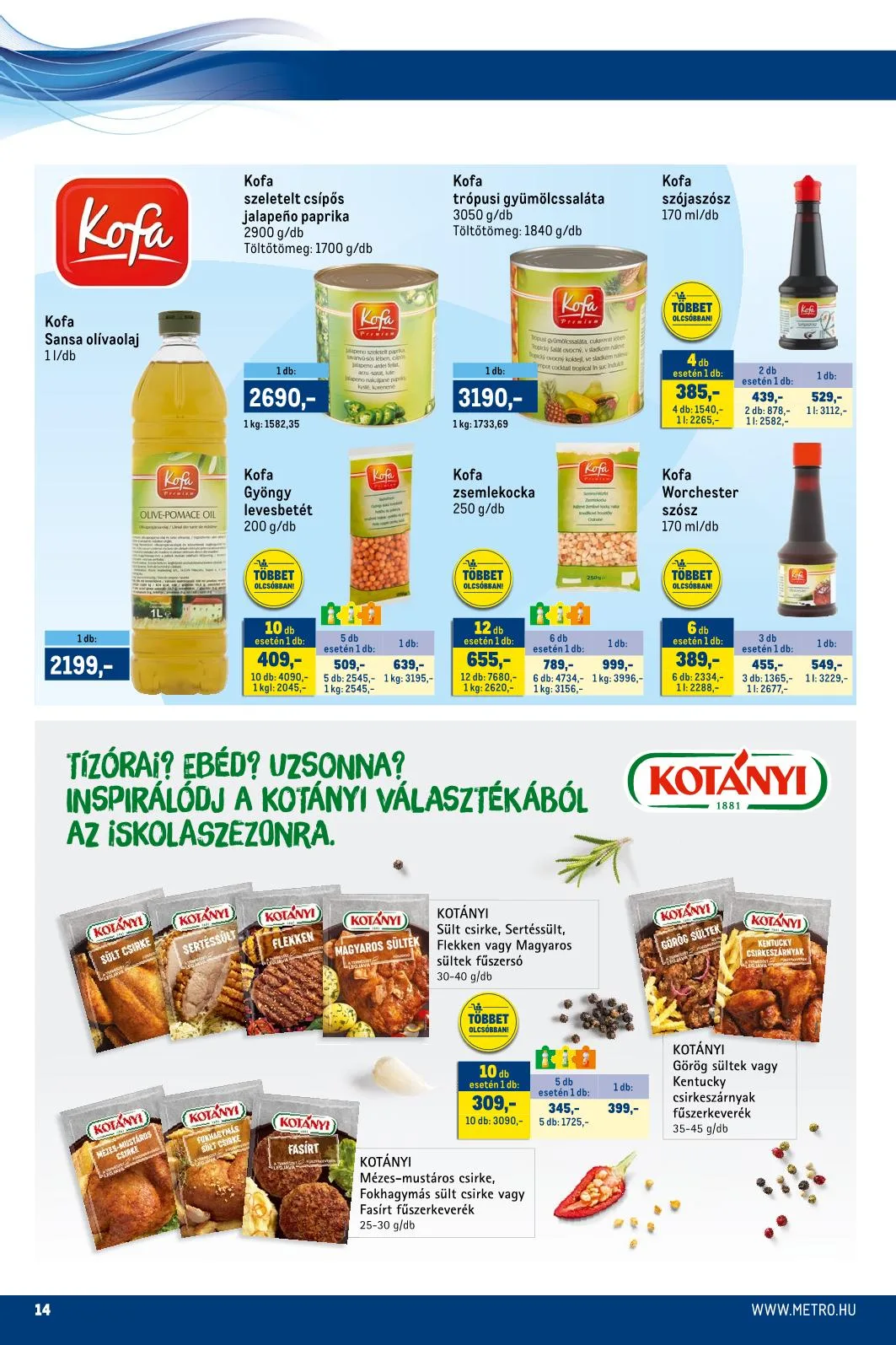 Metro akciós újság Markak 09.01–09.14 – 6. oldal