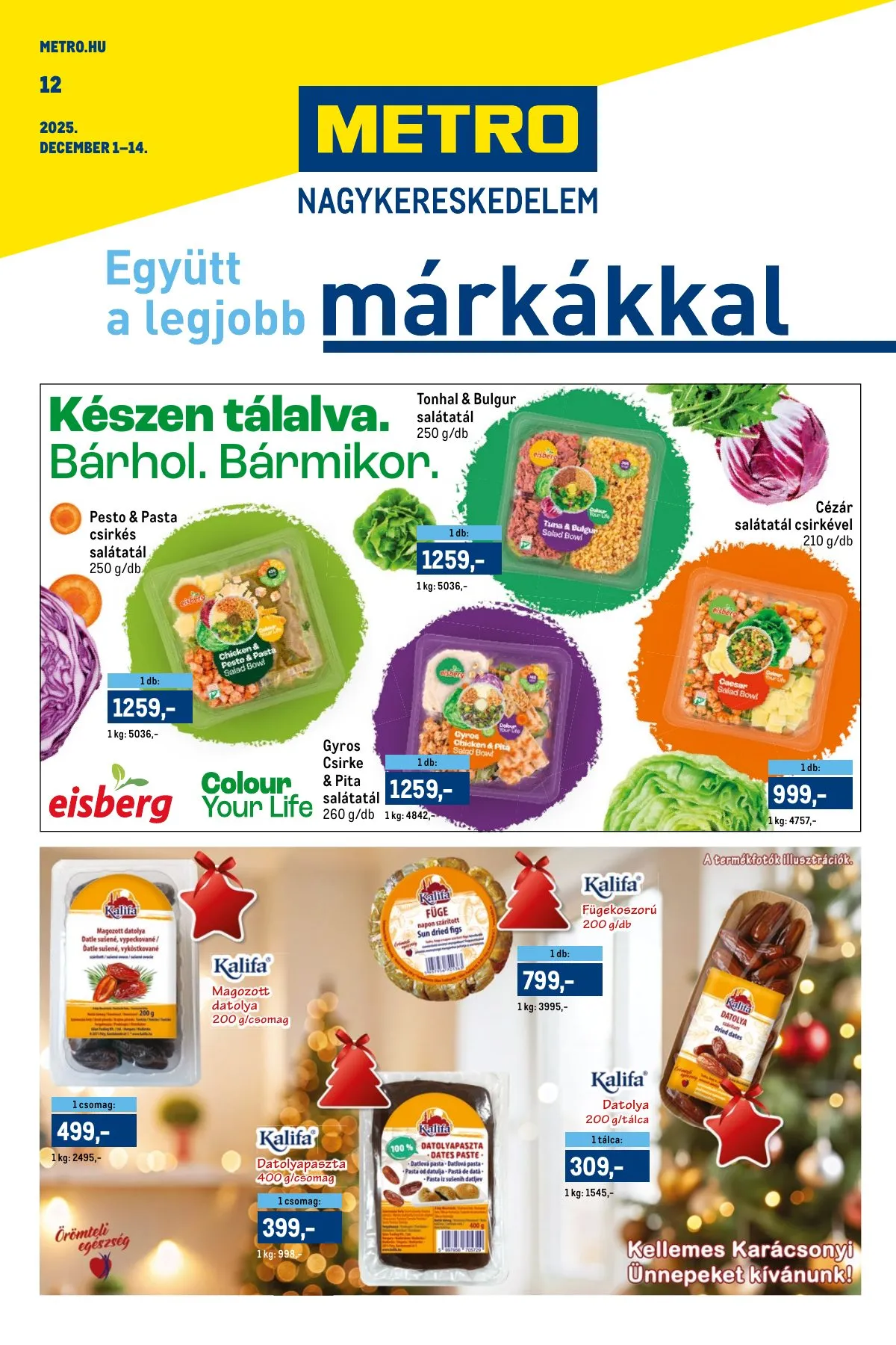 Metro akciós újság Markak 12.01–12.14