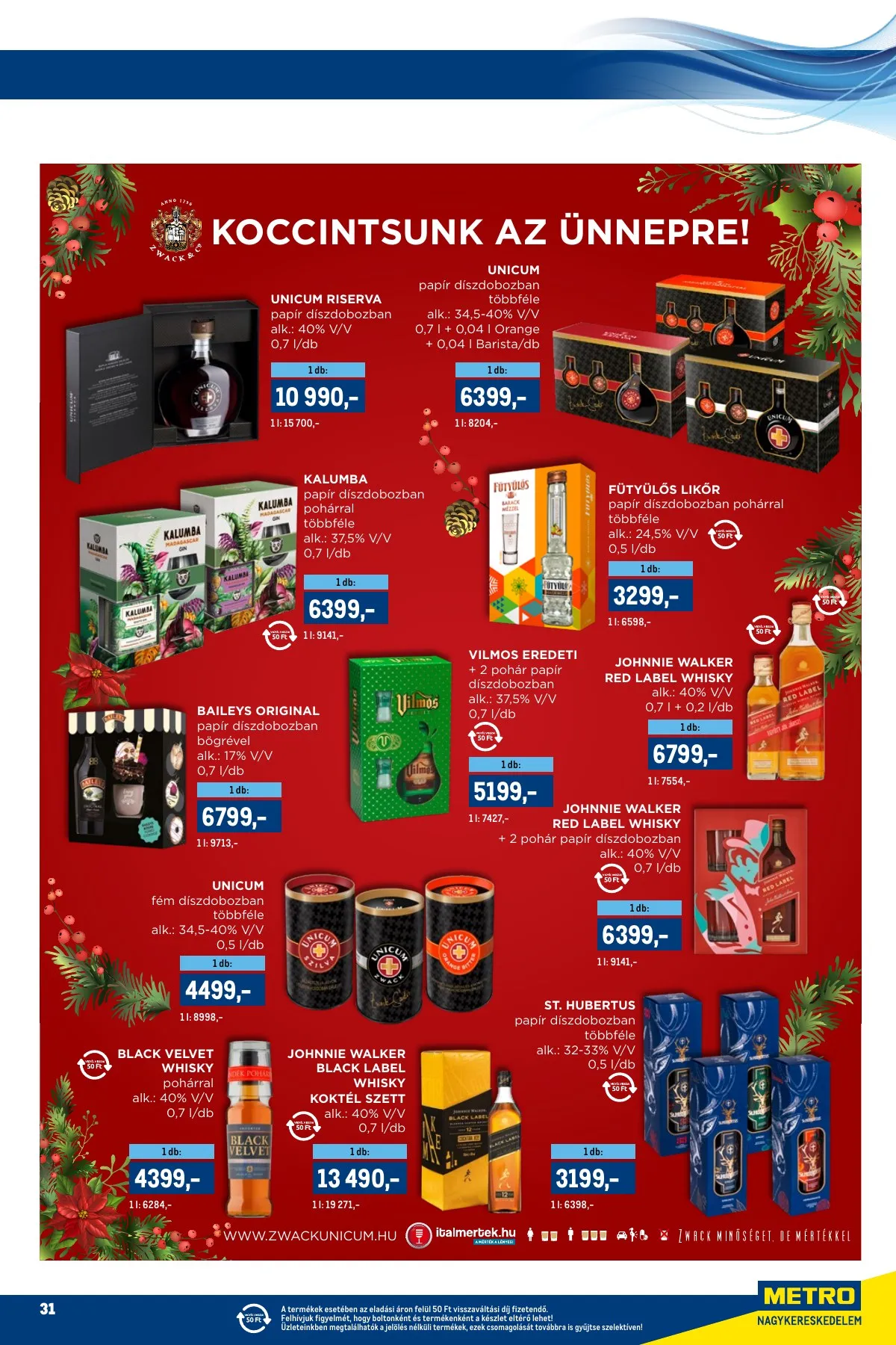 Metro akciós újság Markak 12.01–12.14 – 31. oldal