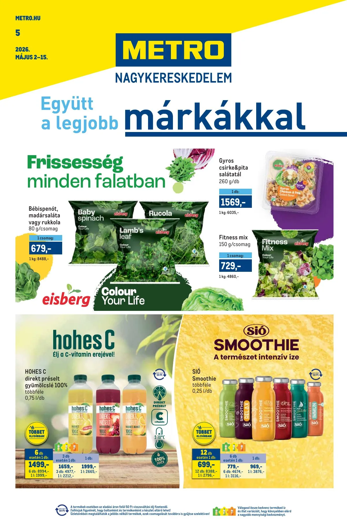 Metro akciós újság Markak 05.02–05.15