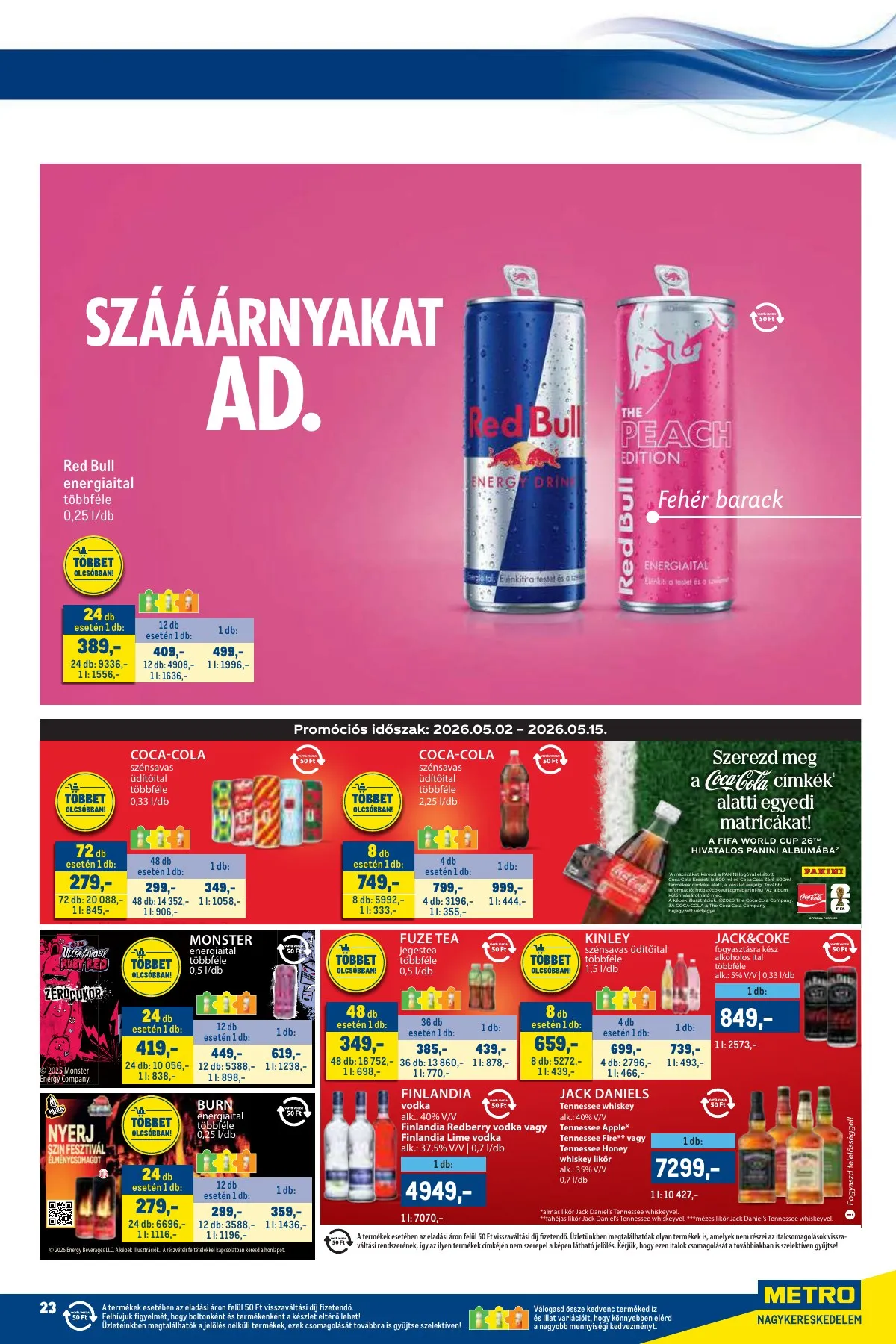 Metro akciós újság Markak 05.02–05.15 – 23. oldal