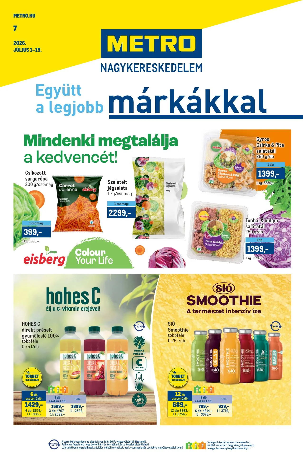 Metro akciós újság Markak 07.01–07.15